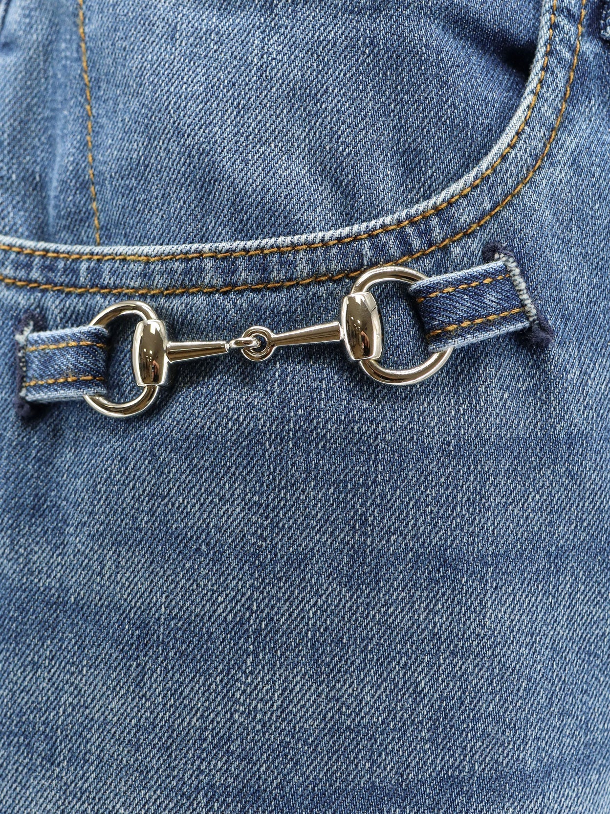 Gucci Women Blue Denim Jeans GUCCI