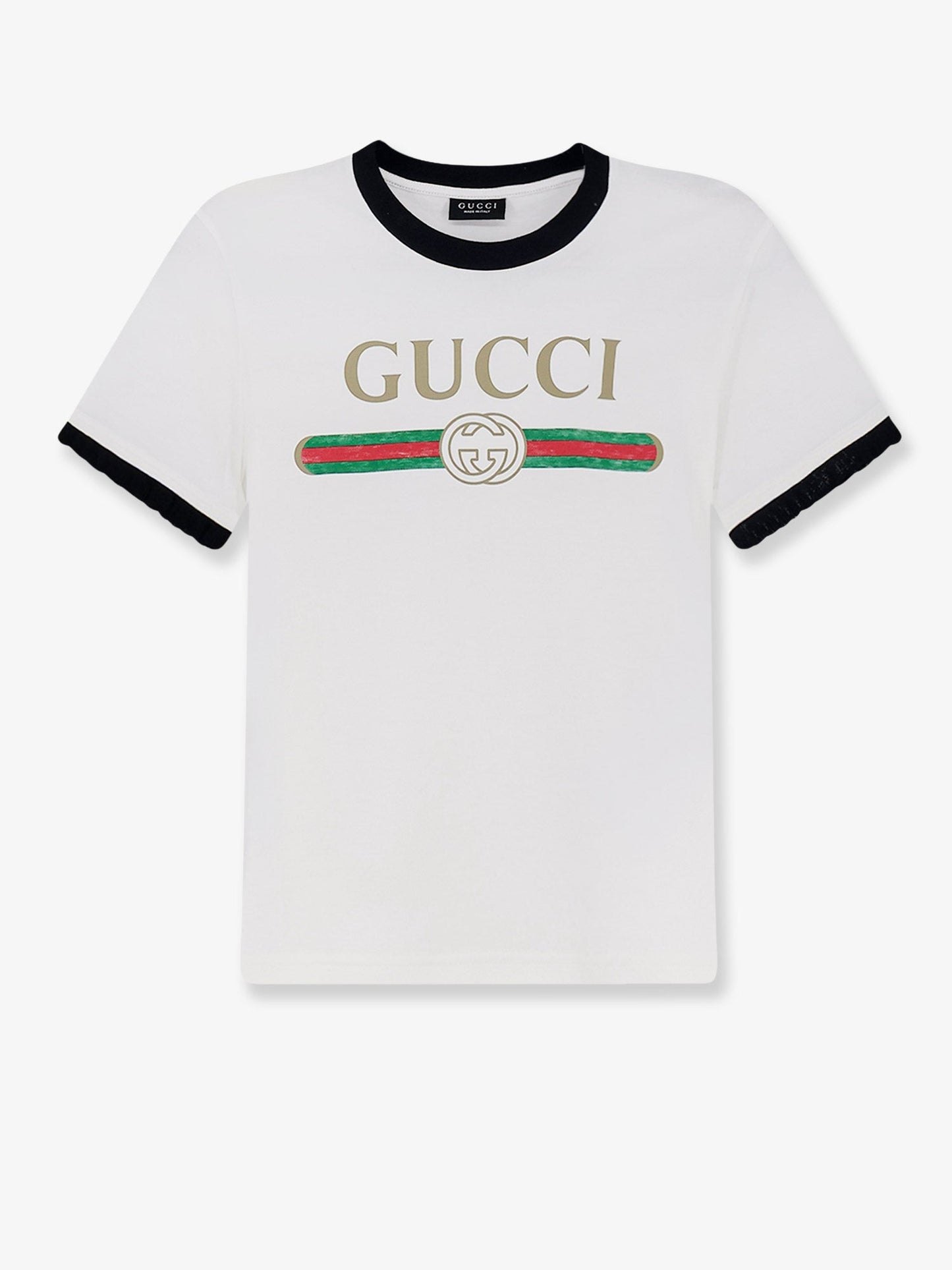 Gucci Women Cotton T-Shirt With Iconic Print GUCCI