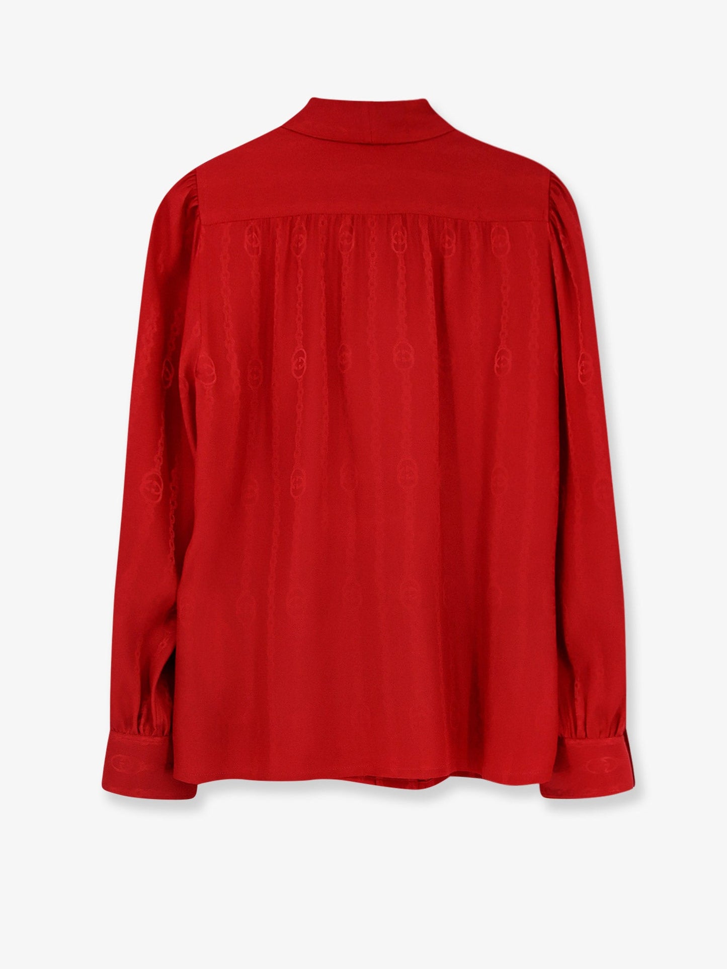 Gucci Women Silk Shirt With Bow GUCCI