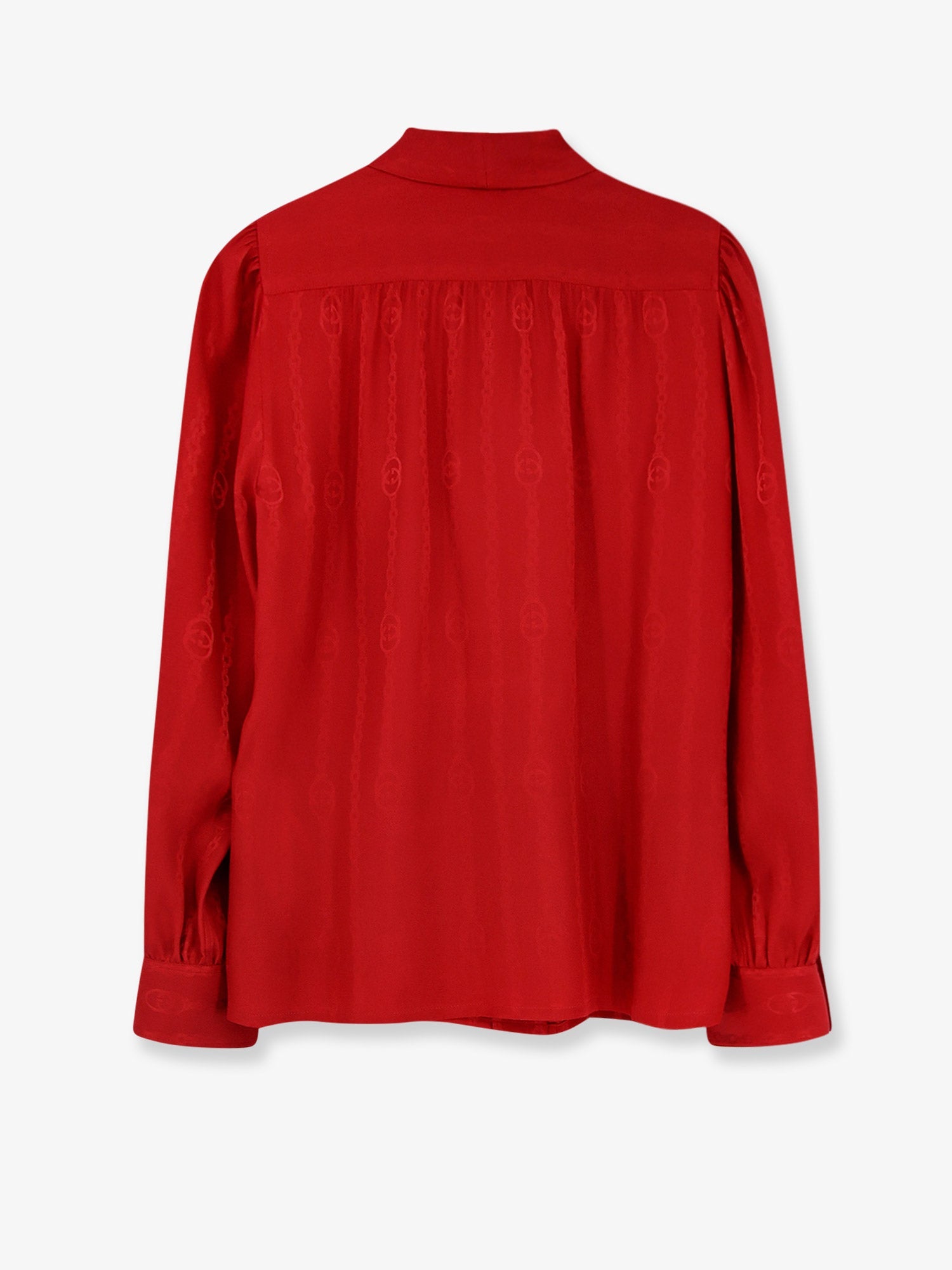 Gucci Women Silk Shirt With Bow GUCCI