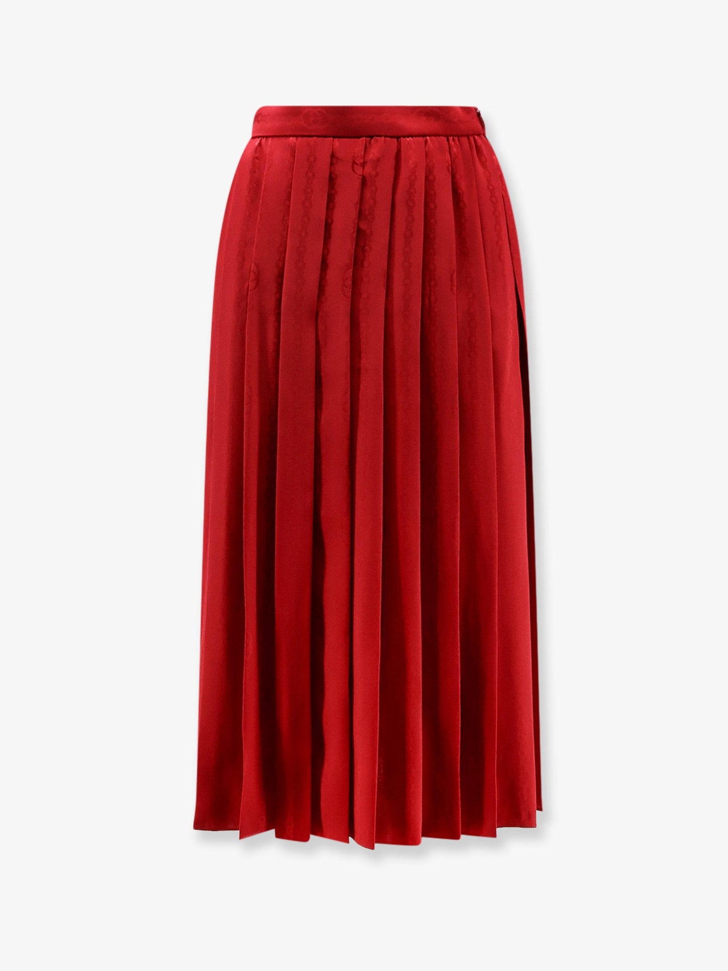 Gucci Women Pleated Silk Midi Skirt GUCCI