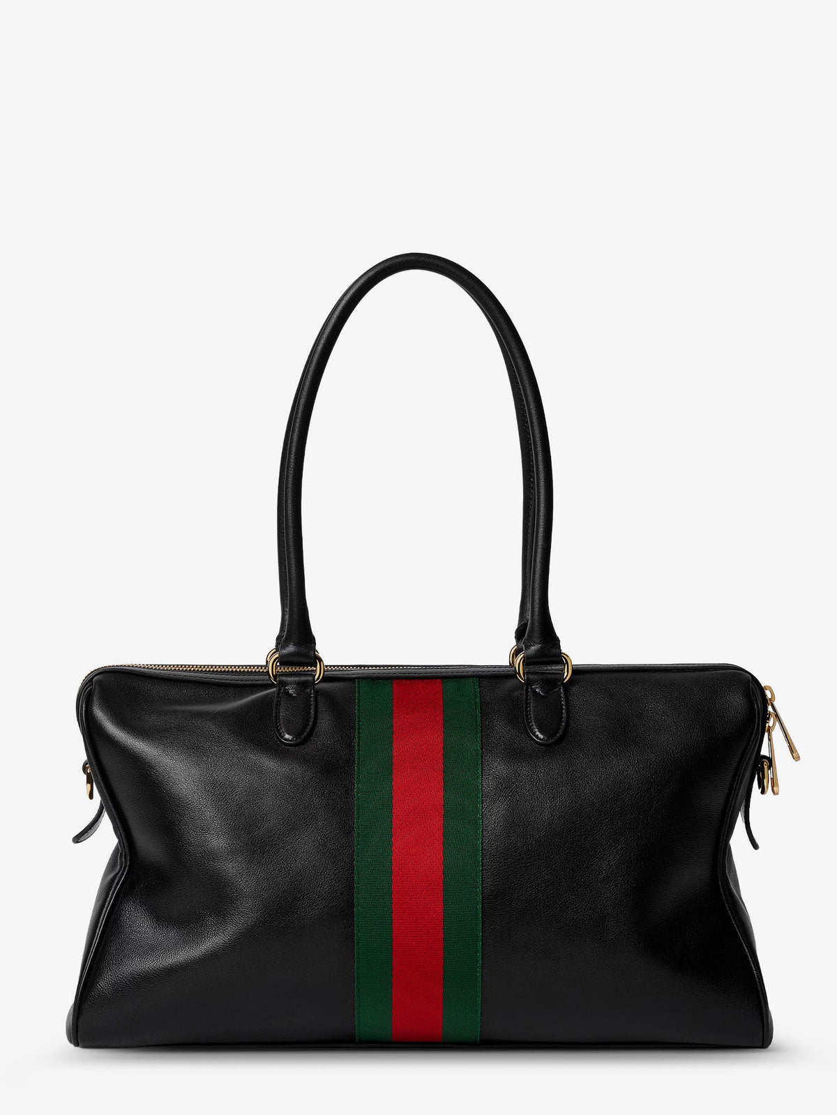 Gucci Women Leather Shoulder Bag With Metal Clasp GUCCI