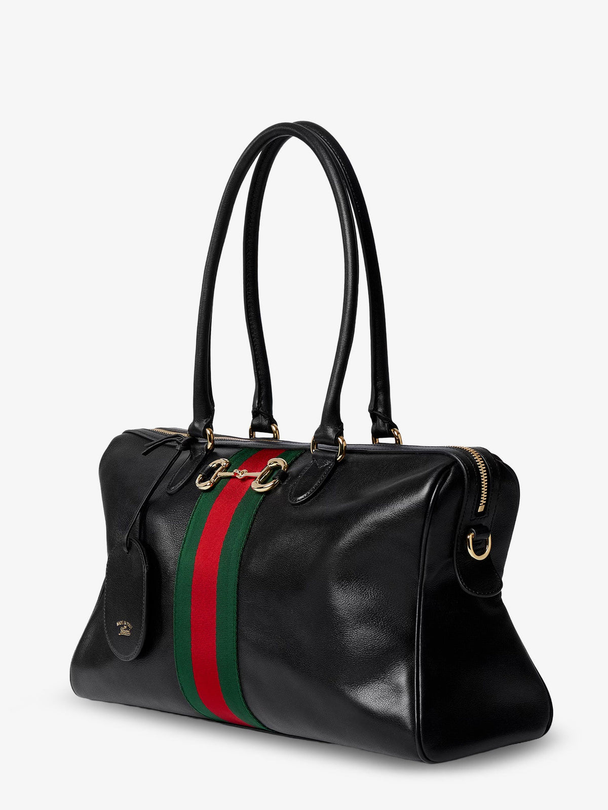 Gucci Women Leather Shoulder Bag With Metal Clasp GUCCI