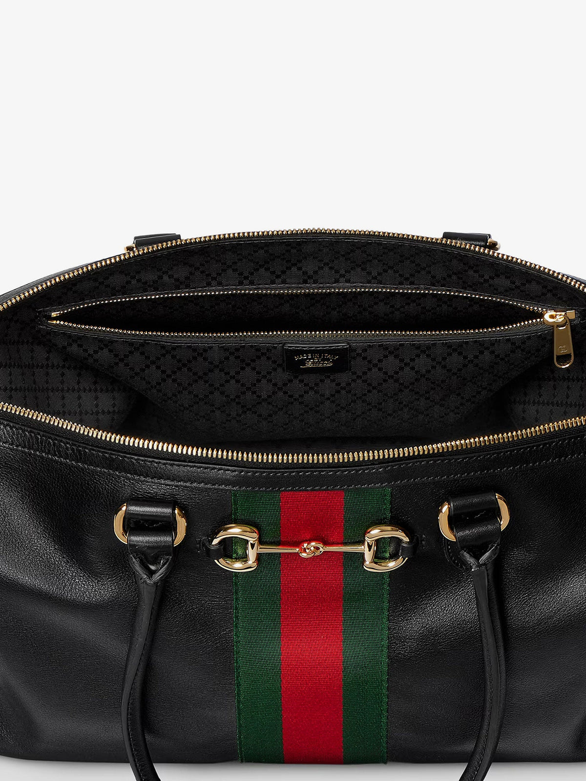 Gucci Women Leather Shoulder Bag With Metal Clasp GUCCI