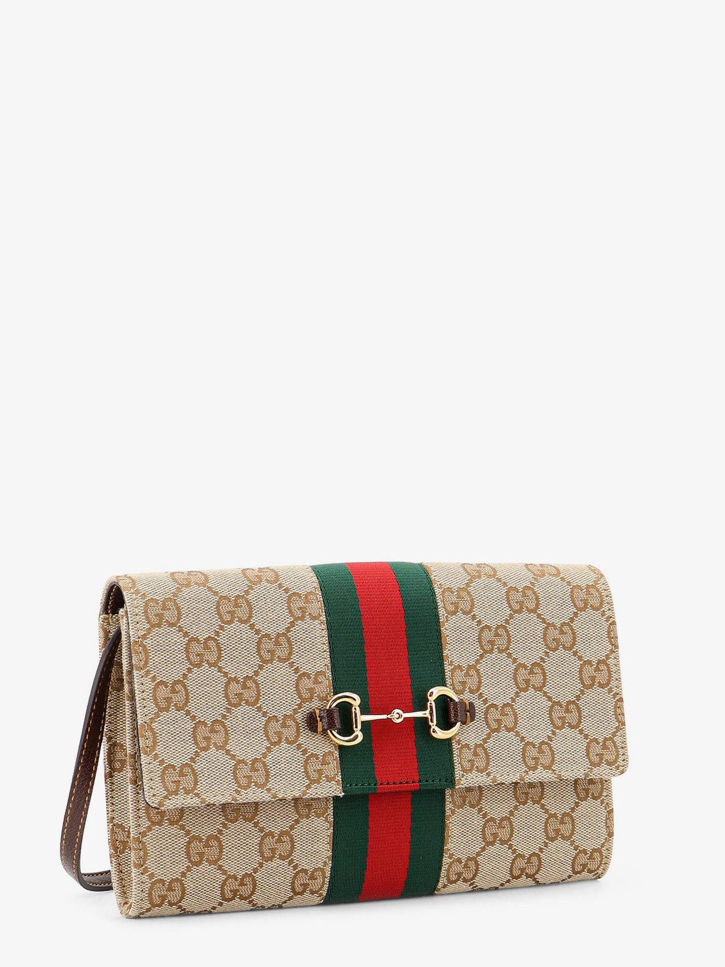 Gucci Women Gucci Horsebit Web Gg Fabric Wallet GUCCI