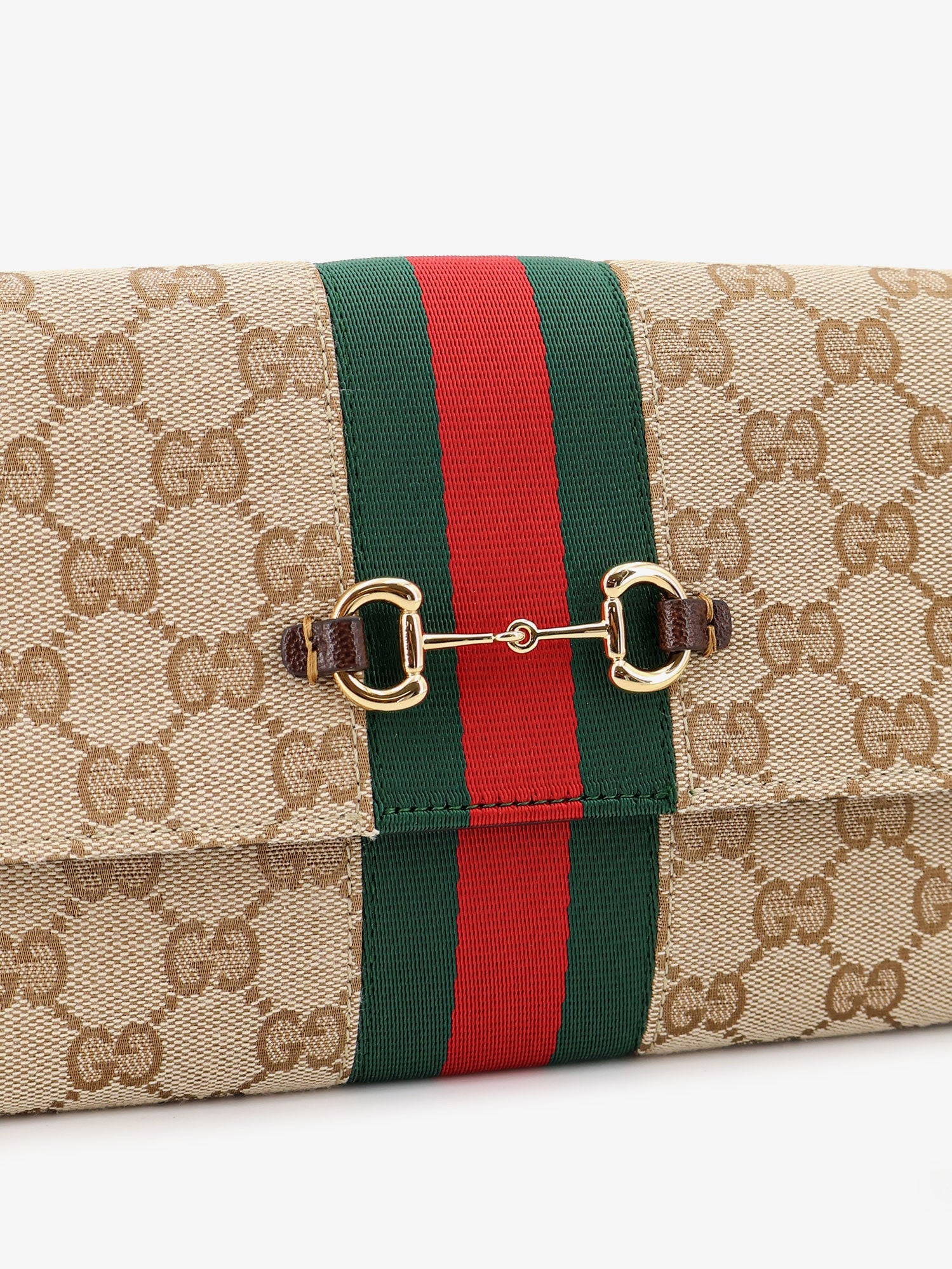 Gucci Women Gucci Horsebit Web Gg Fabric Wallet GUCCI