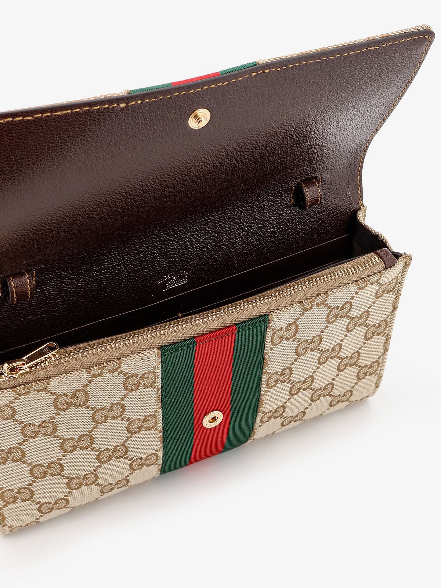 Gucci Women Gucci Horsebit Web Gg Fabric Wallet GUCCI