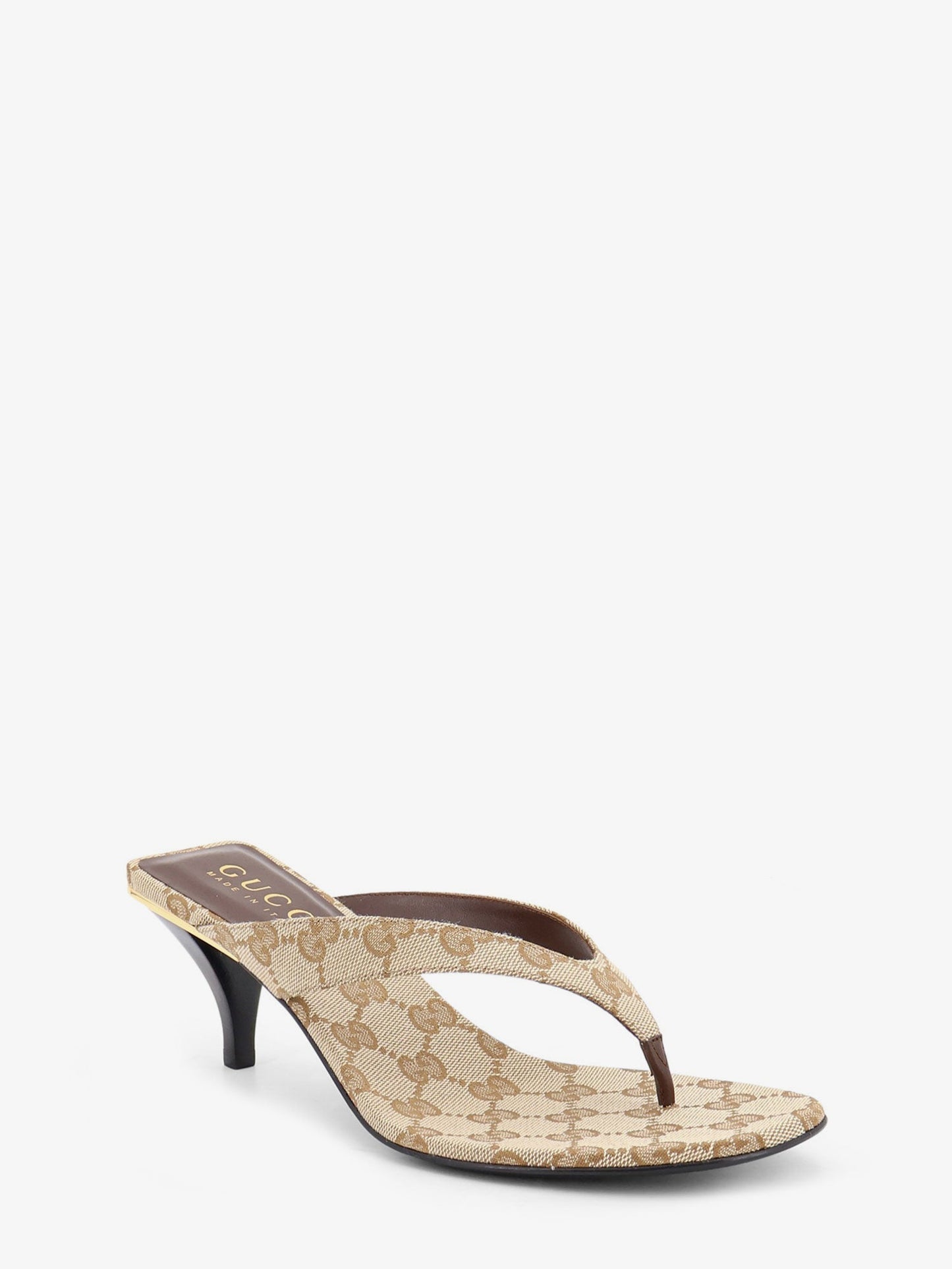 Gucci Women Vittoria Gg Fabric Flip-Flops Sandals GUCCI