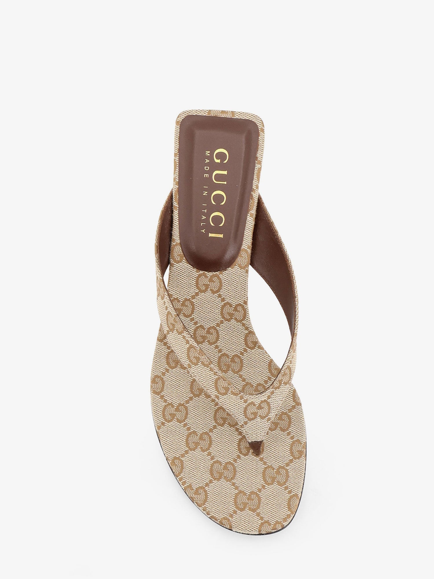 Gucci Women Vittoria Gg Fabric Flip-Flops Sandals GUCCI