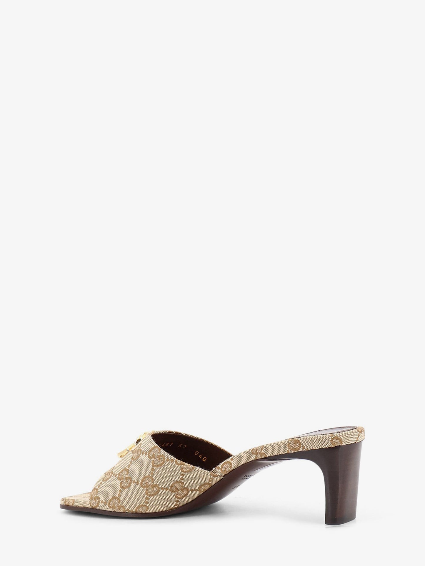 Gucci Women Gg Fabric Sandals With Logo On The Front GUCCI