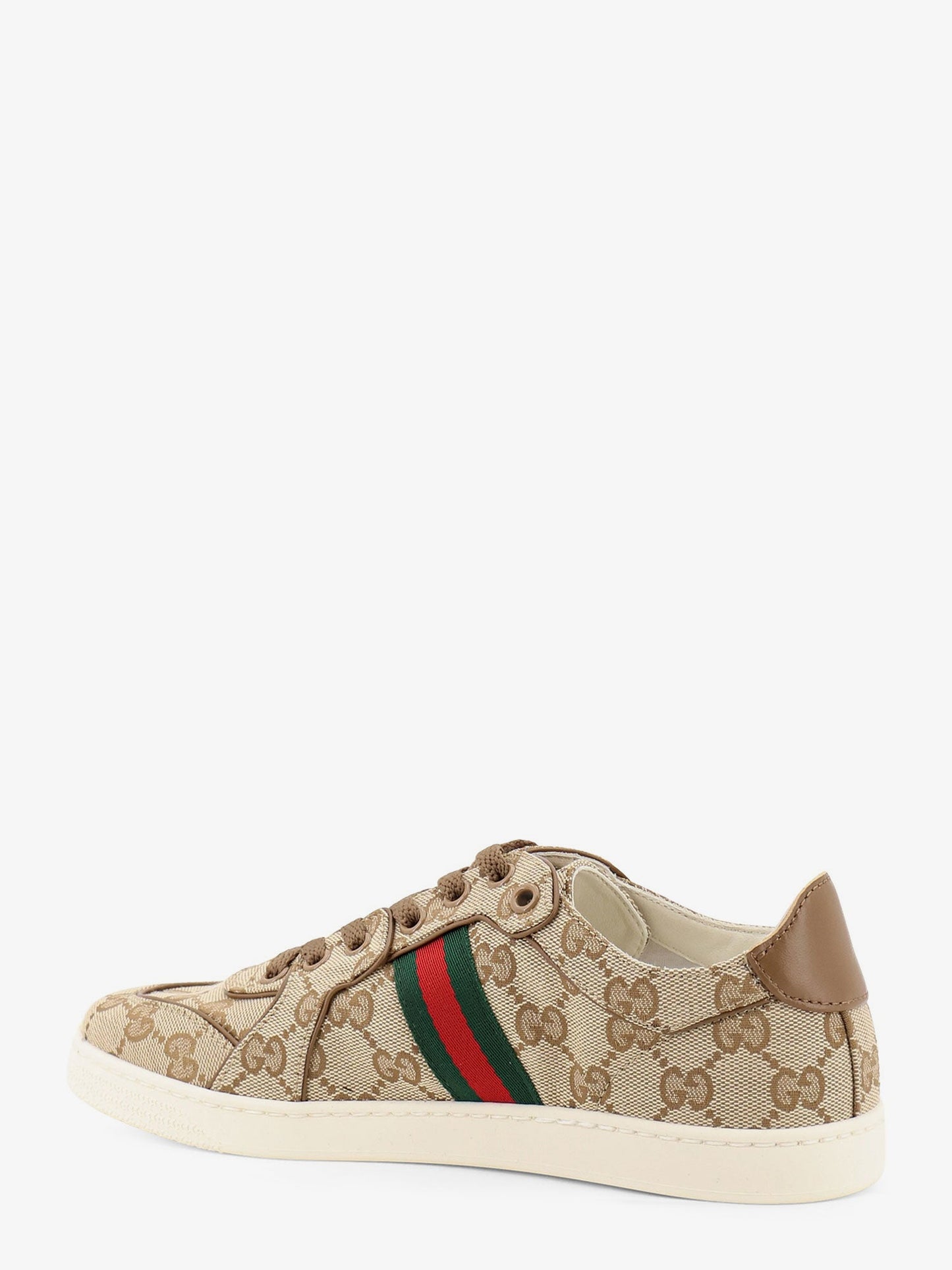 Gucci Women Stretch Gg Fabric Sneakers With Nastro Web On The Side GUCCI