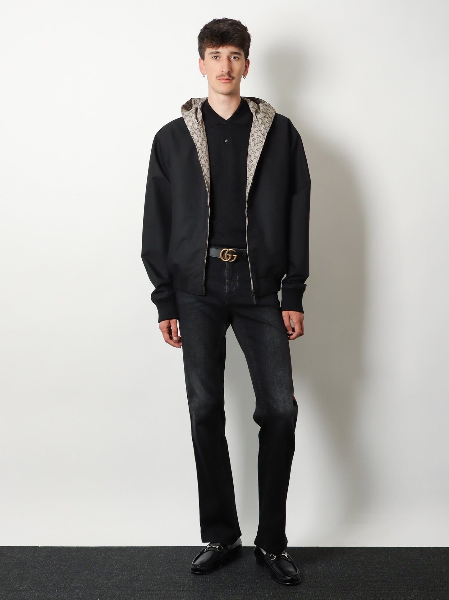 Gucci Men Reversible Cotton And Gg Nylon Jacket GUCCI