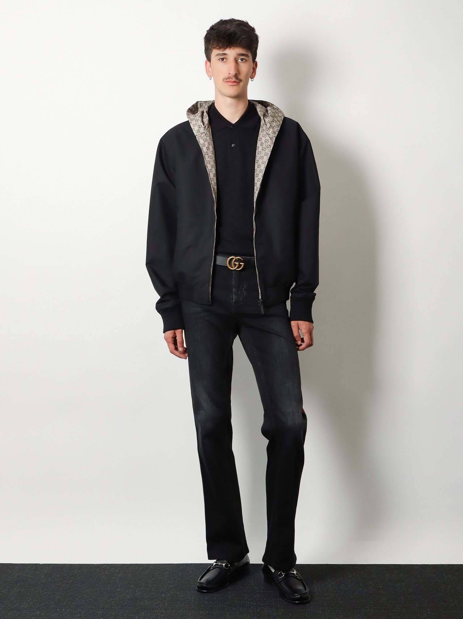Gucci Men Reversible Cotton And Gg Nylon Jacket GUCCI