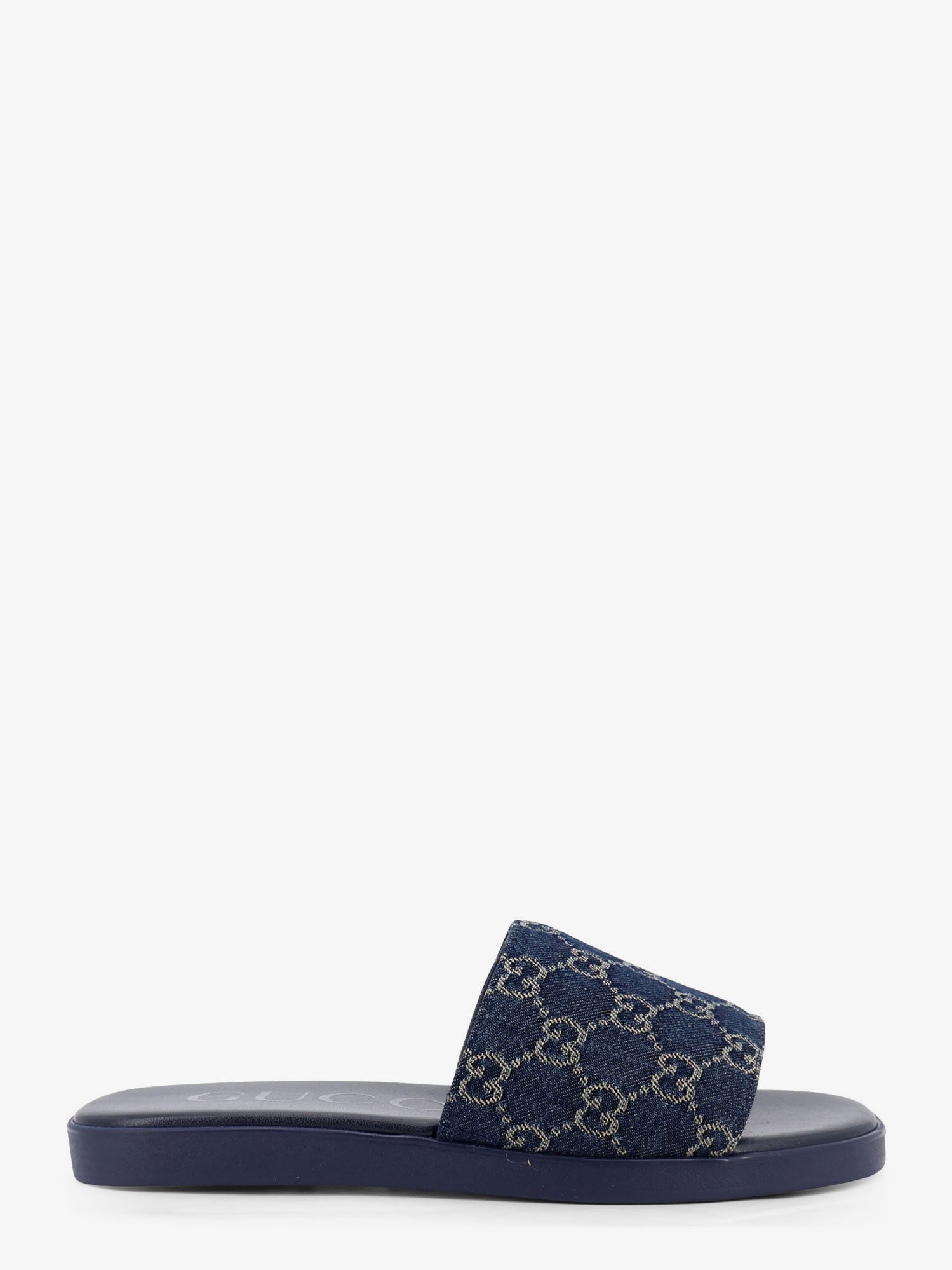 Gucci Men Denim Sandals With Gg Motif GUCCI