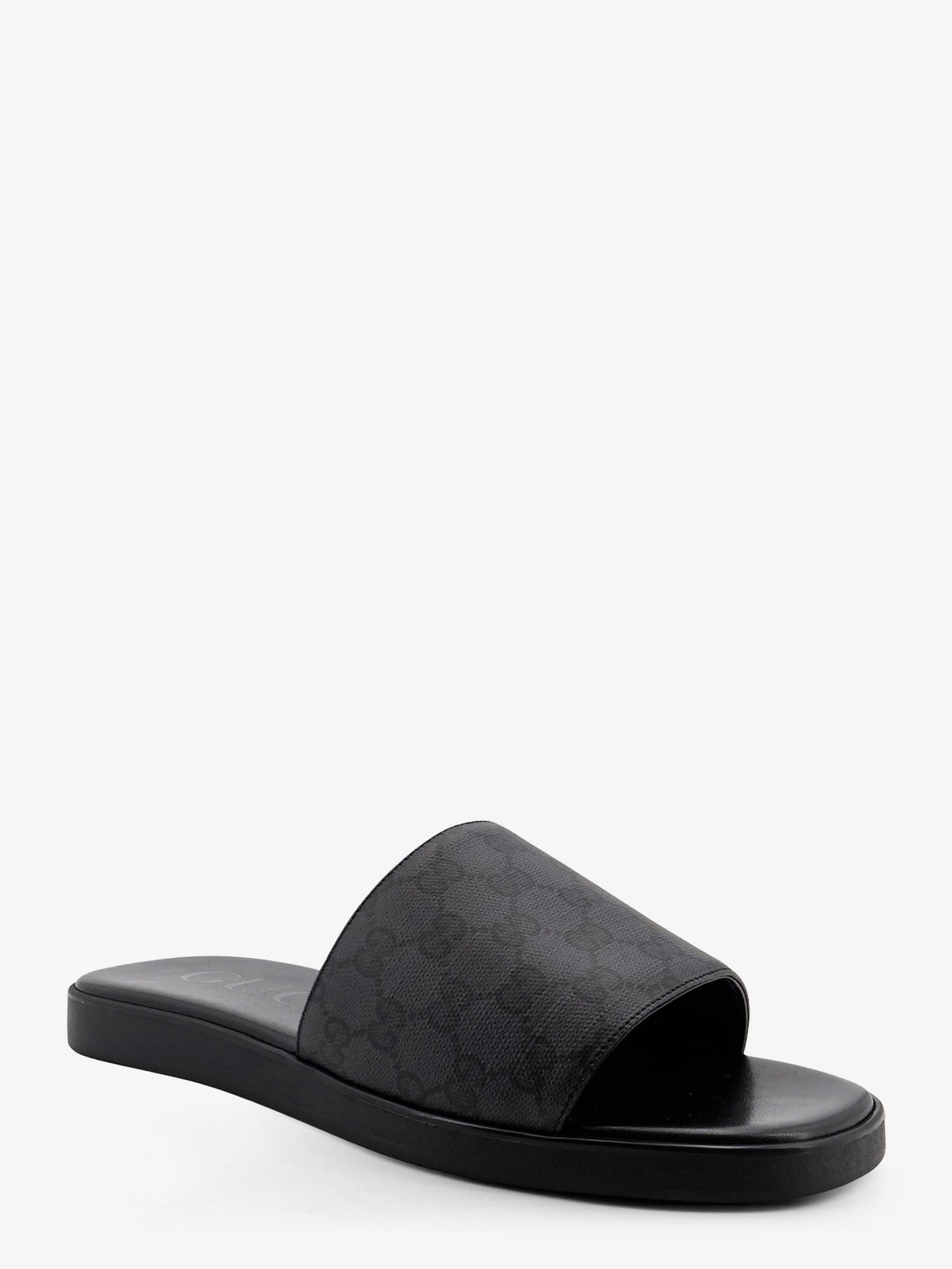 Gucci Men Denim Sandals With Gg Motif GUCCI