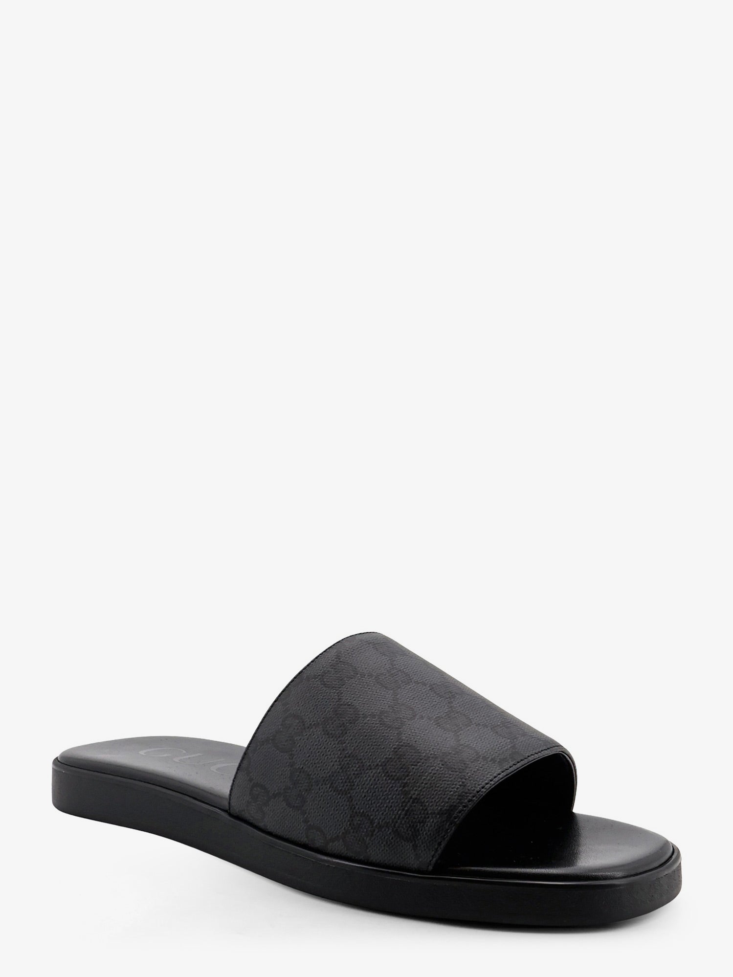Gucci Men Denim Sandals With Gg Motif GUCCI