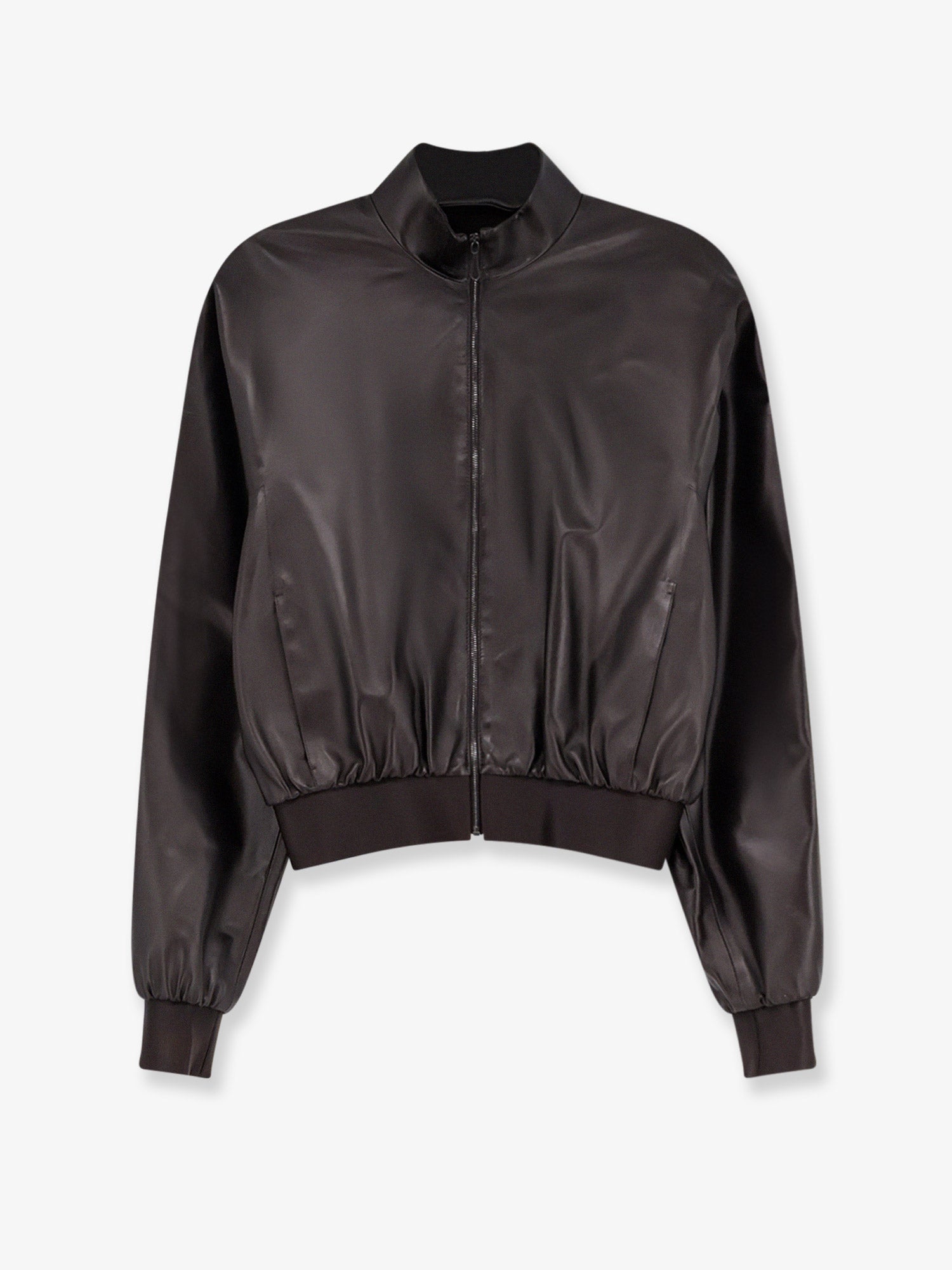 Gucci Women Soft Nappa Leather Bomber Jacket GUCCI