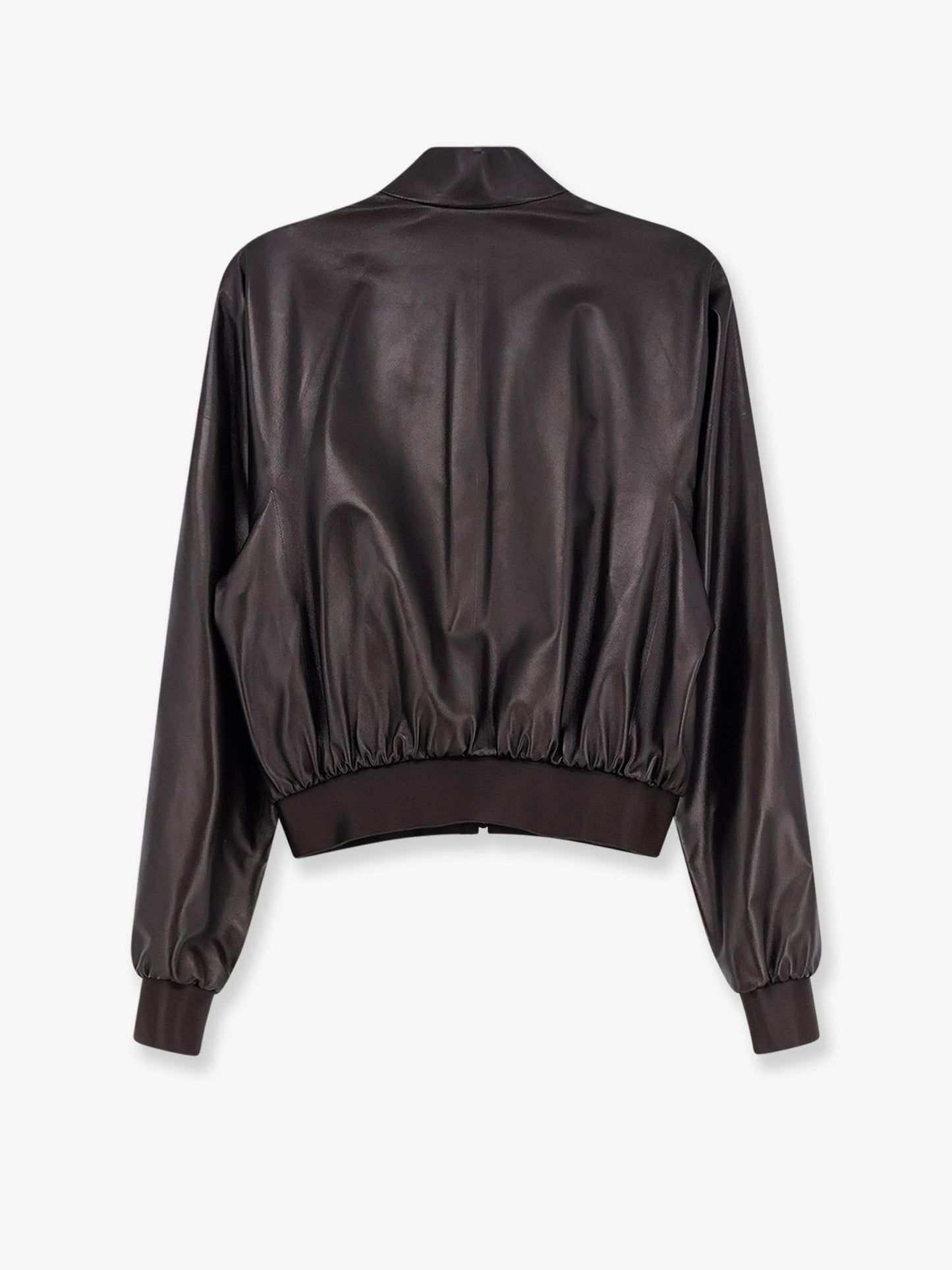 Gucci Women Soft Nappa Leather Bomber Jacket GUCCI