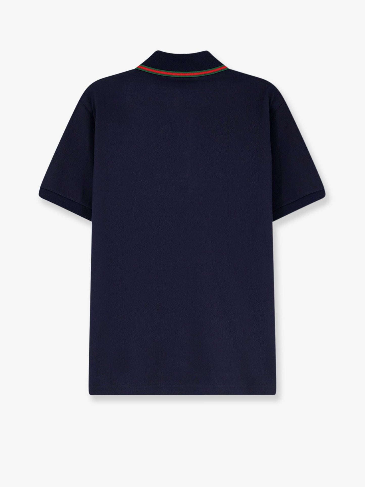 Gucci Men Cotton Polo With Nastro Web Detail On The Collar GUCCI