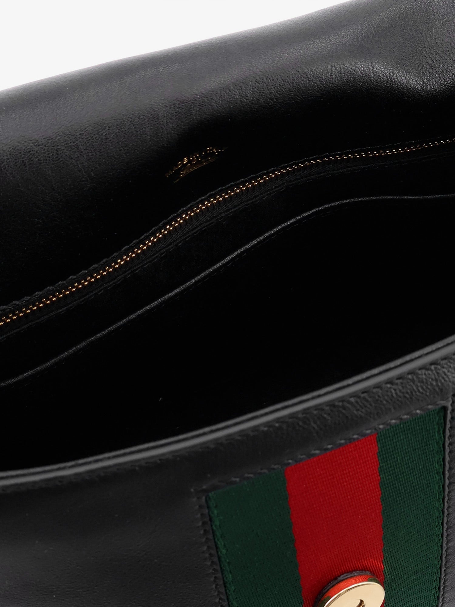 Gucci Women Paparazzo Leather Handbag With Front Web Detail GUCCI