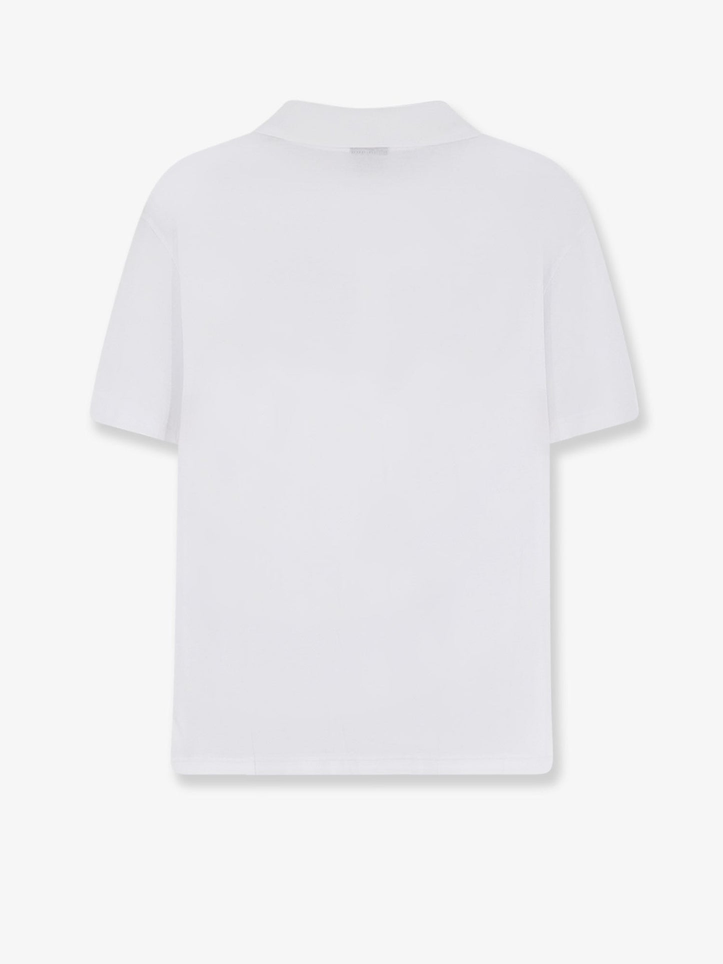 Gucci Men Cotton Polo Shirt With Web Print On The Front GUCCI