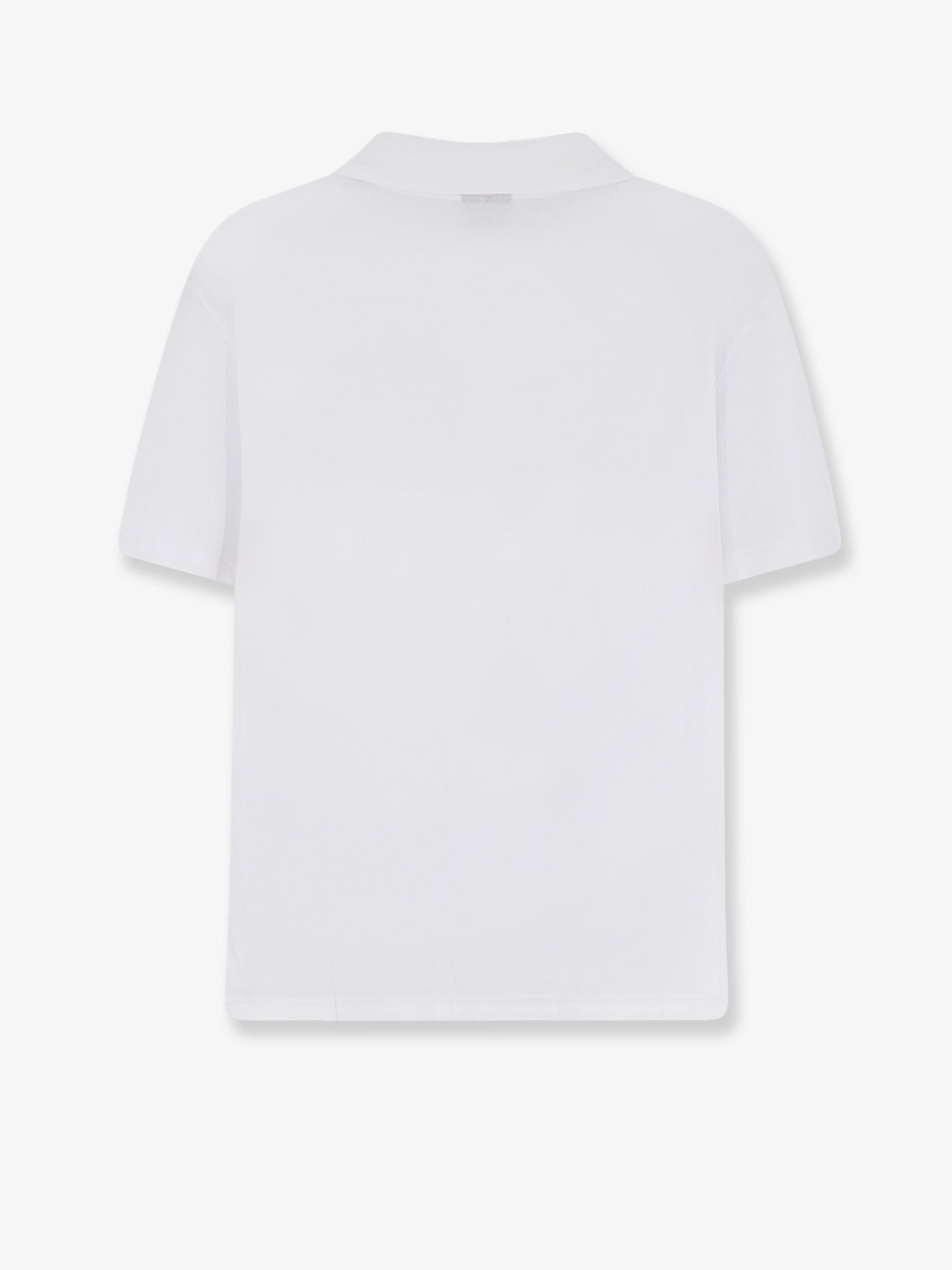 Gucci Men Cotton Polo Shirt With Web Print On The Front GUCCI