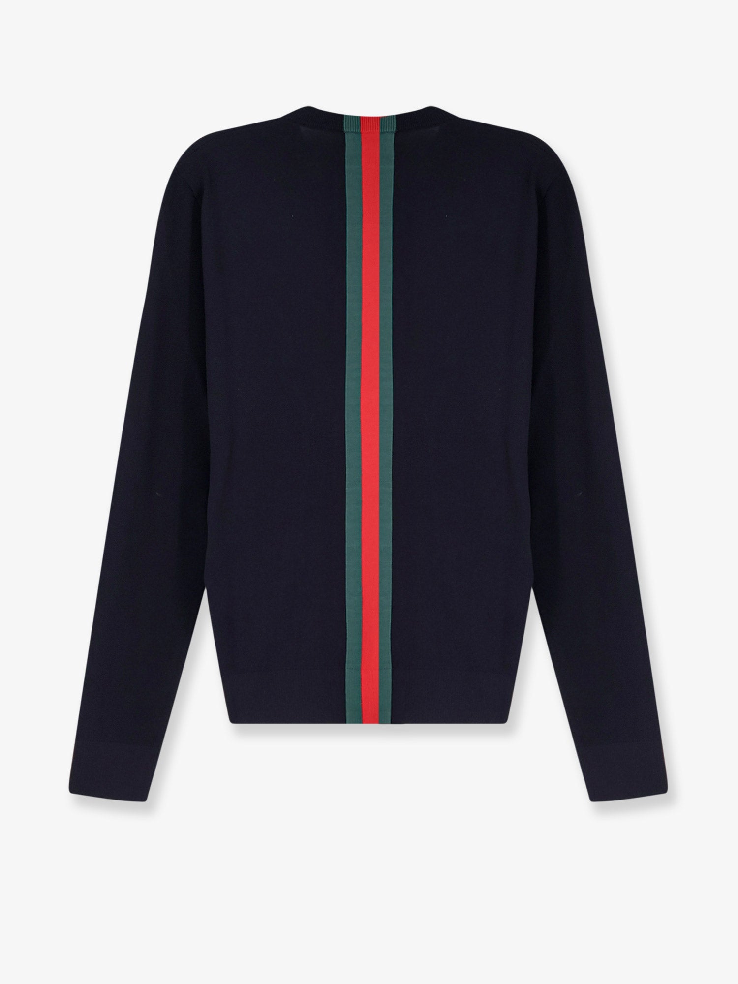 Gucci Men Cotton Sweater With Nastro Web Inlay GUCCI
