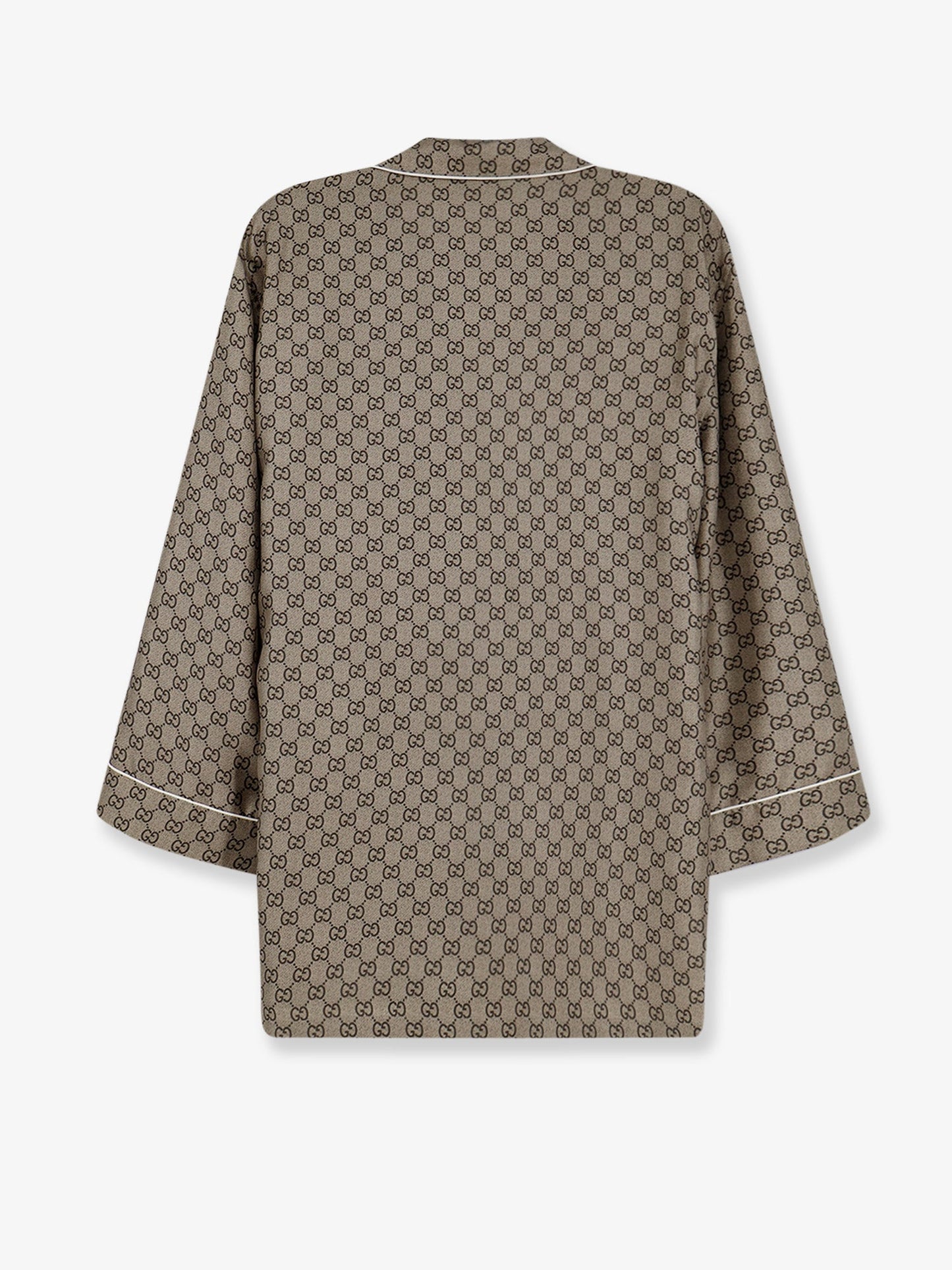 Gucci Women Silk Shirt With Gg Print GUCCI