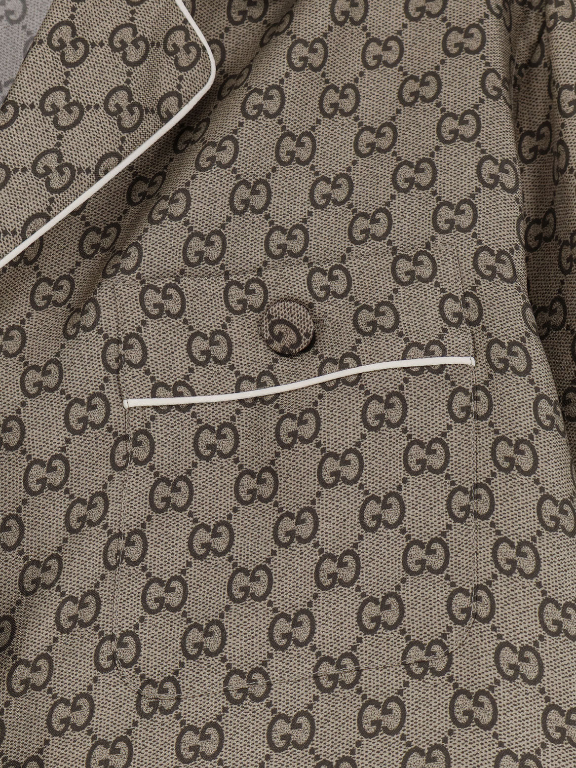 Gucci Women Silk Shirt With Gg Print GUCCI