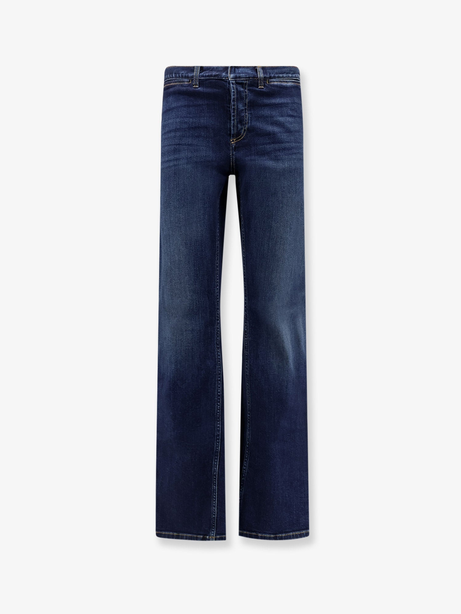 Gucci Men Blue Denim Jeans With Nastro Web Profiles GUCCI