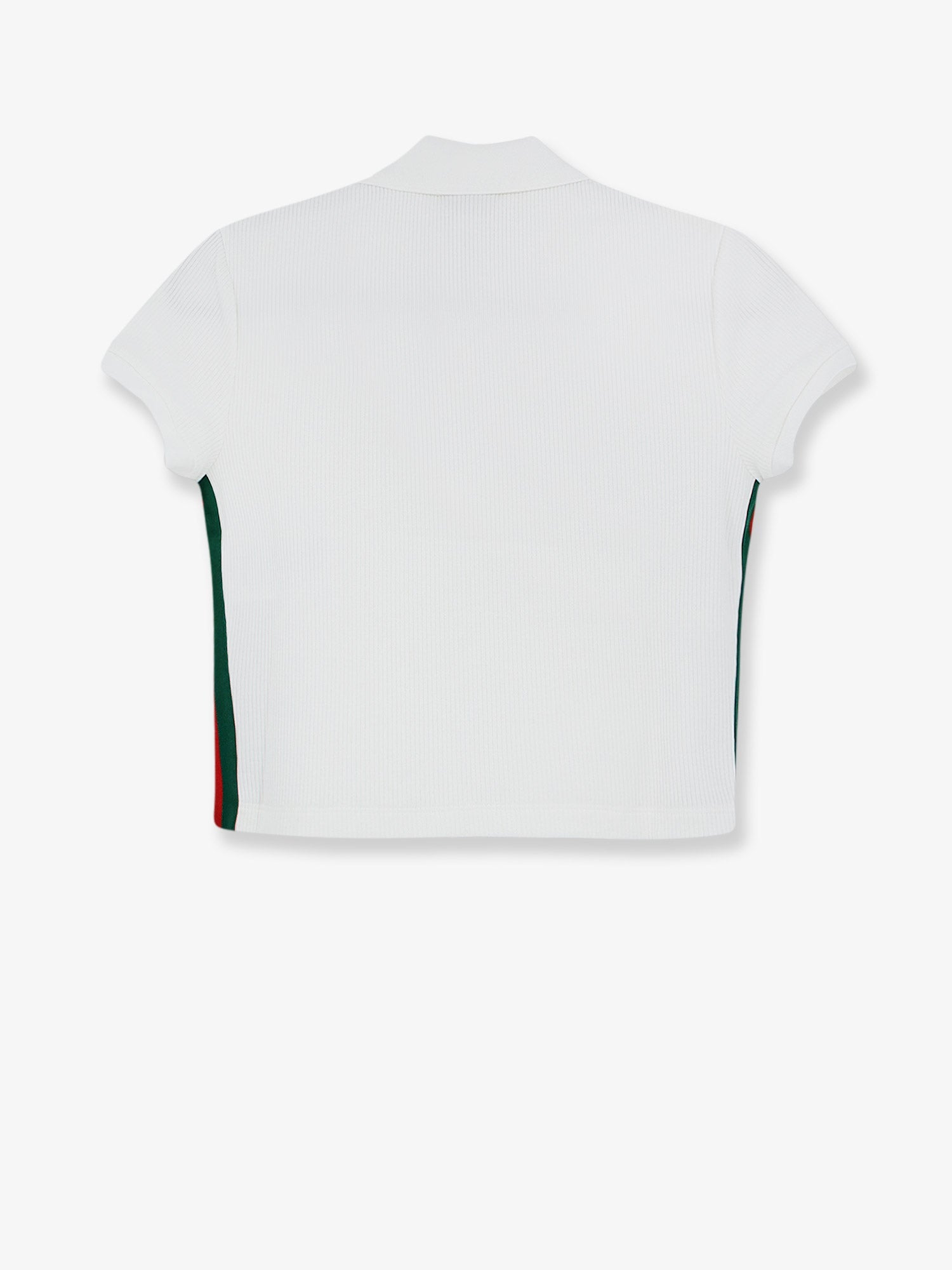 Gucci Women Ribbed Cotton Jersey Polo Shirt GUCCI