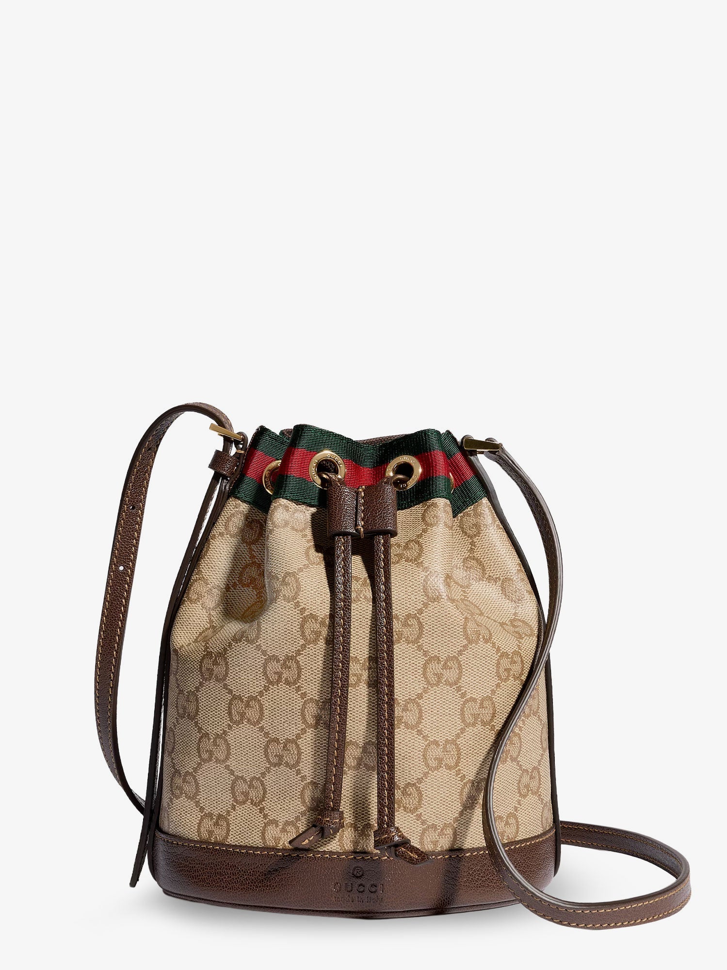Gucci Women Gg Supreme Fabric Mini Bucket Bag GUCCI