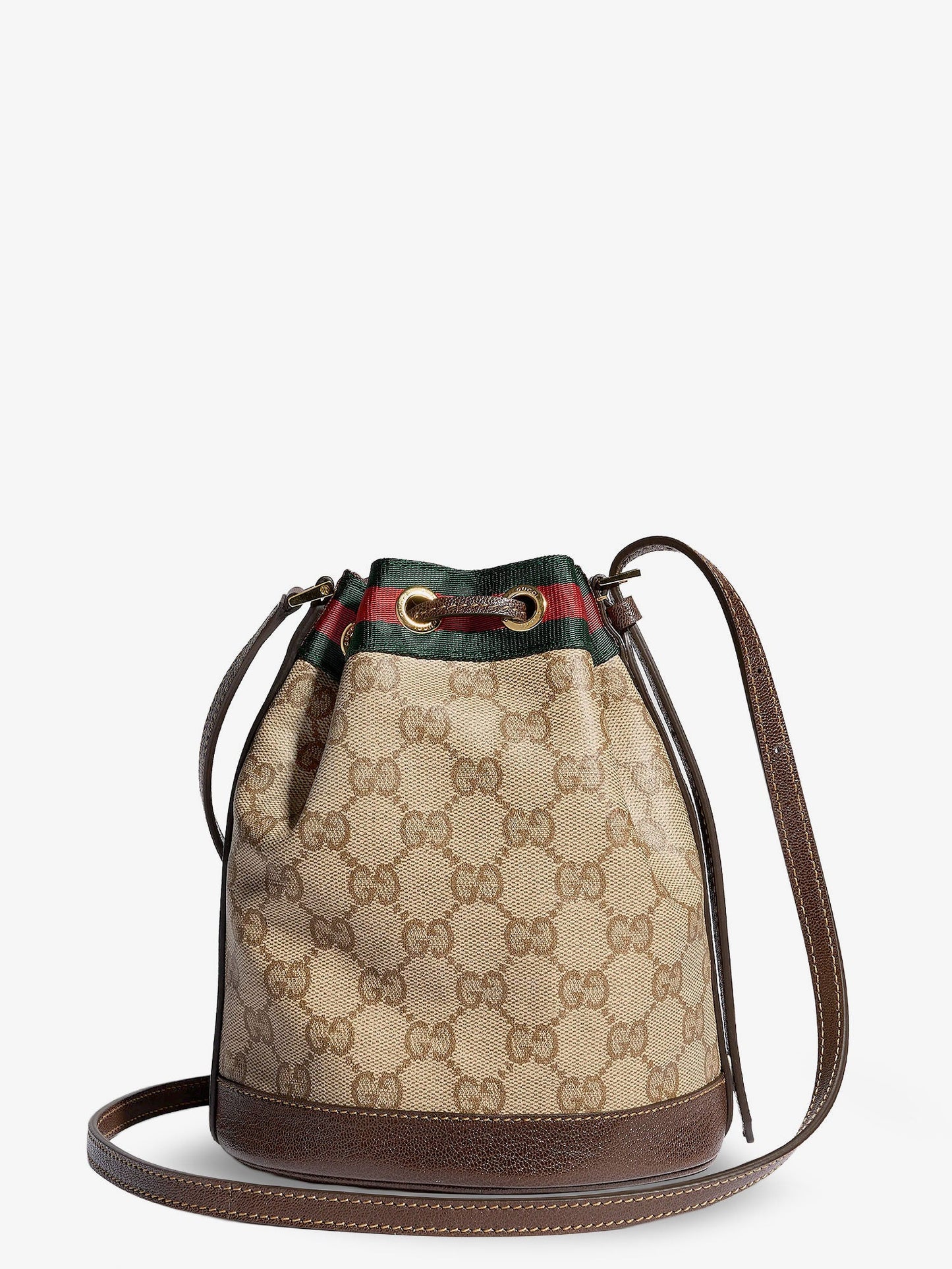 Gucci Women Gg Supreme Fabric Mini Bucket Bag GUCCI
