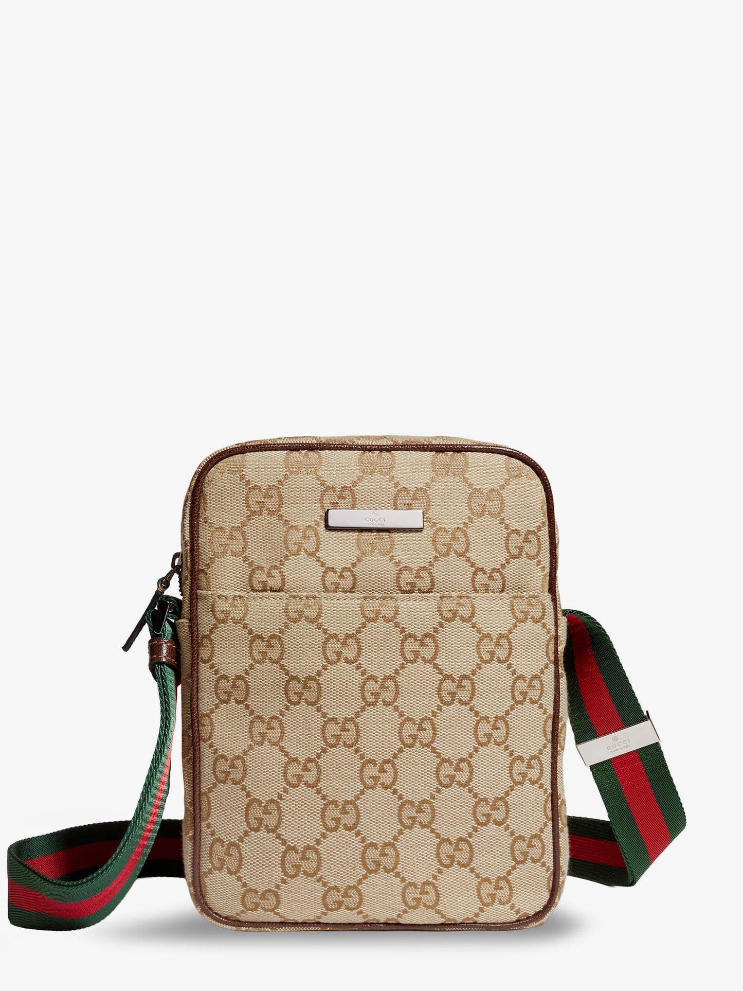 Gucci Men Gucci Tag Gg Fabric Crossbody Bag GUCCI