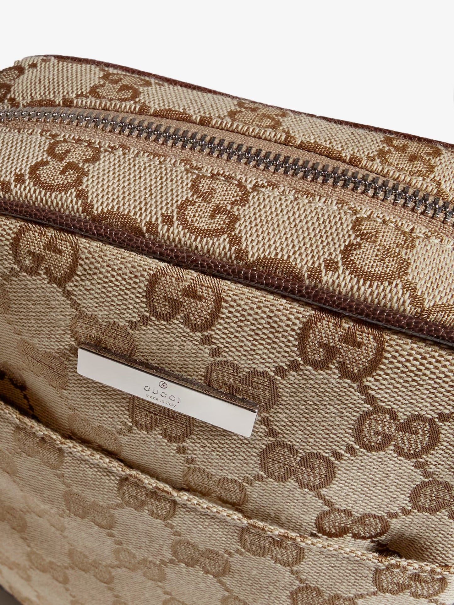 Gucci Men Gucci Tag Gg Fabric Crossbody Bag GUCCI
