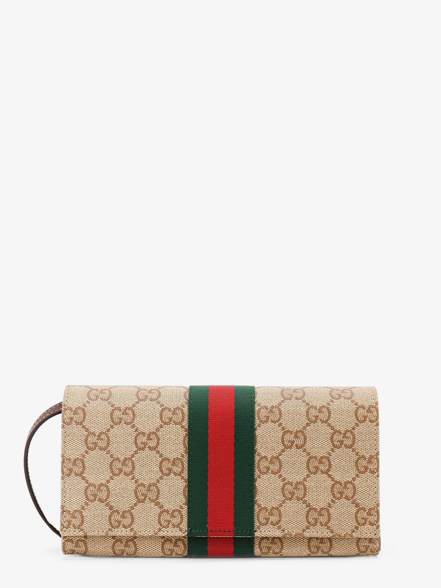 Gucci Women Gg Fabric Shoulder Bag With Nastro Web Detail GUCCI