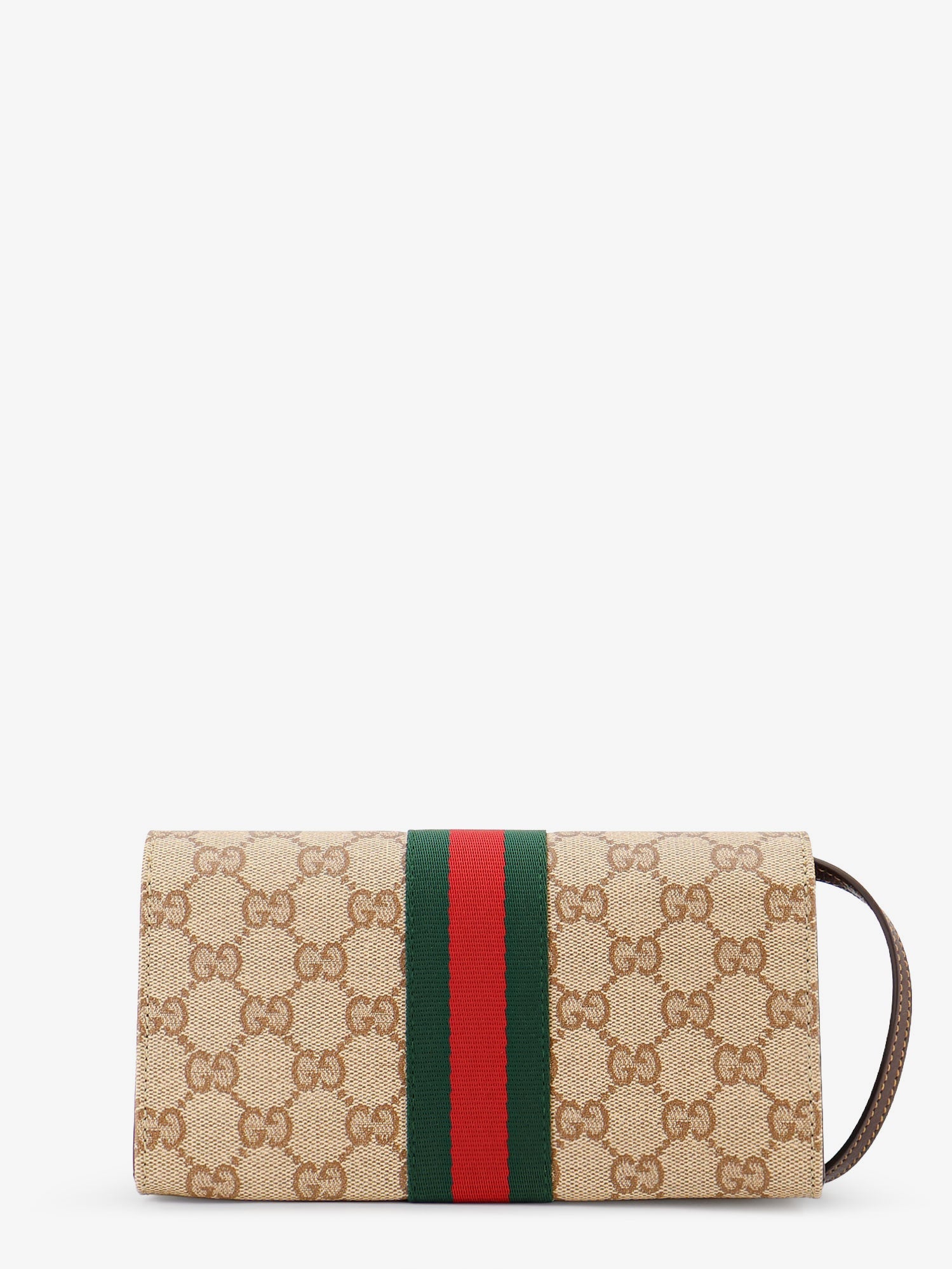 Gucci Women Gg Fabric Shoulder Bag With Nastro Web Detail GUCCI