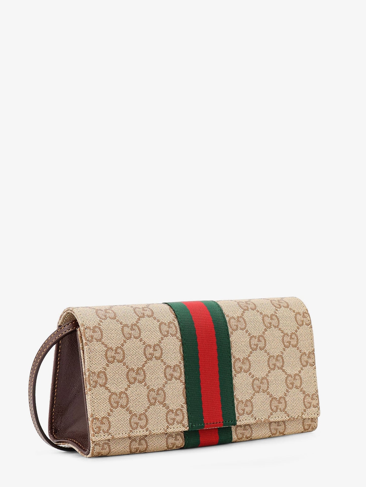 Gucci Women Gg Fabric Shoulder Bag With Nastro Web Detail GUCCI