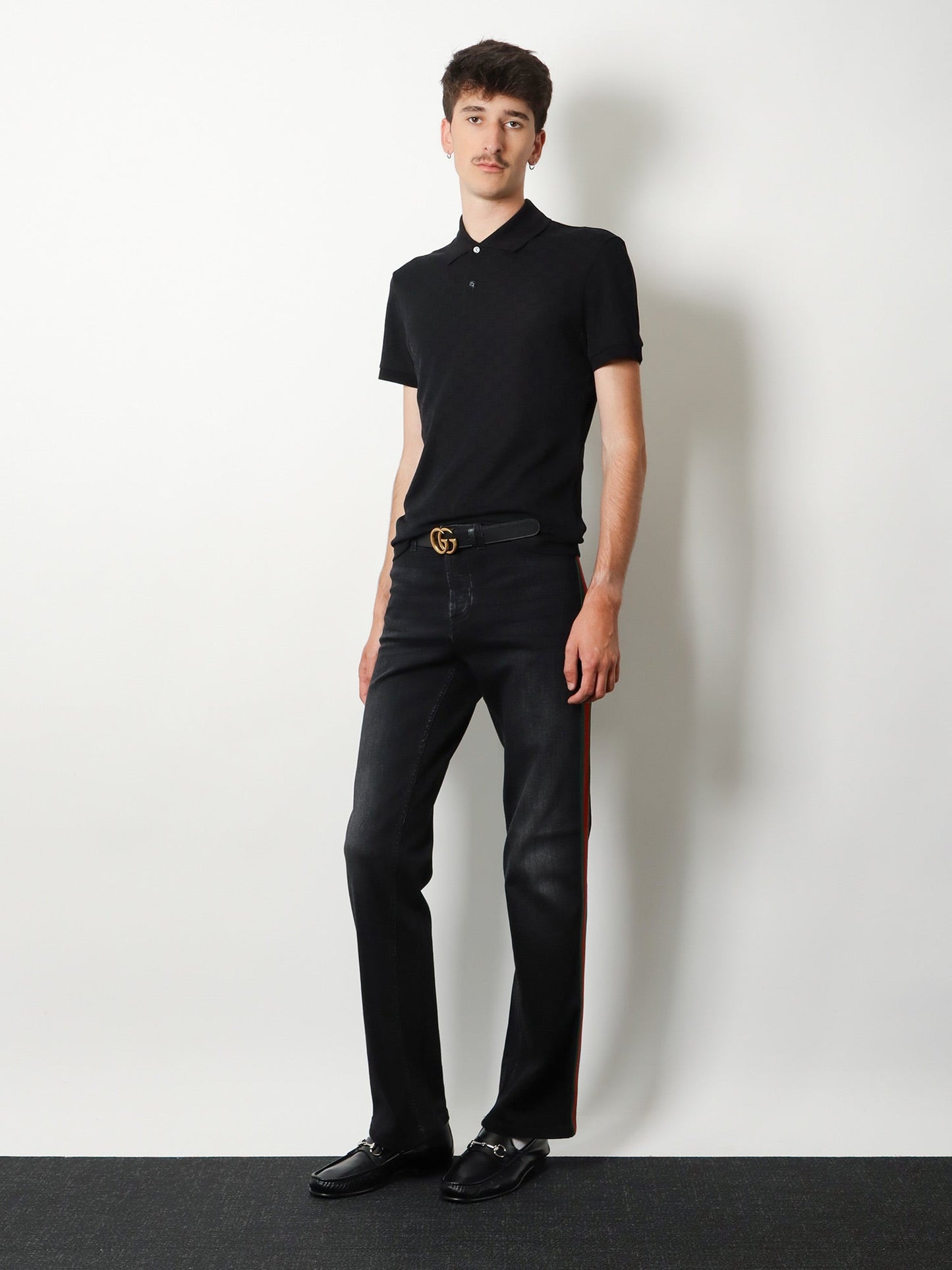 Gucci Men Gg Viscose Blend Polo Shirt GUCCI