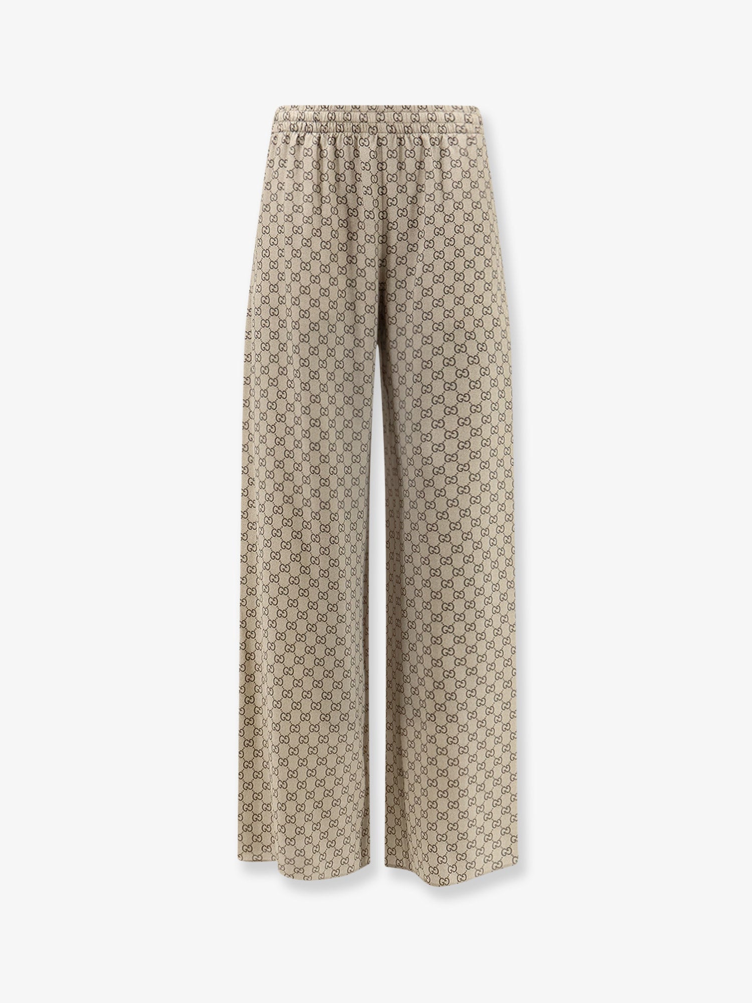 Gucci Women Gucci Primavera Silk Trousers With Gg Print GUCCI