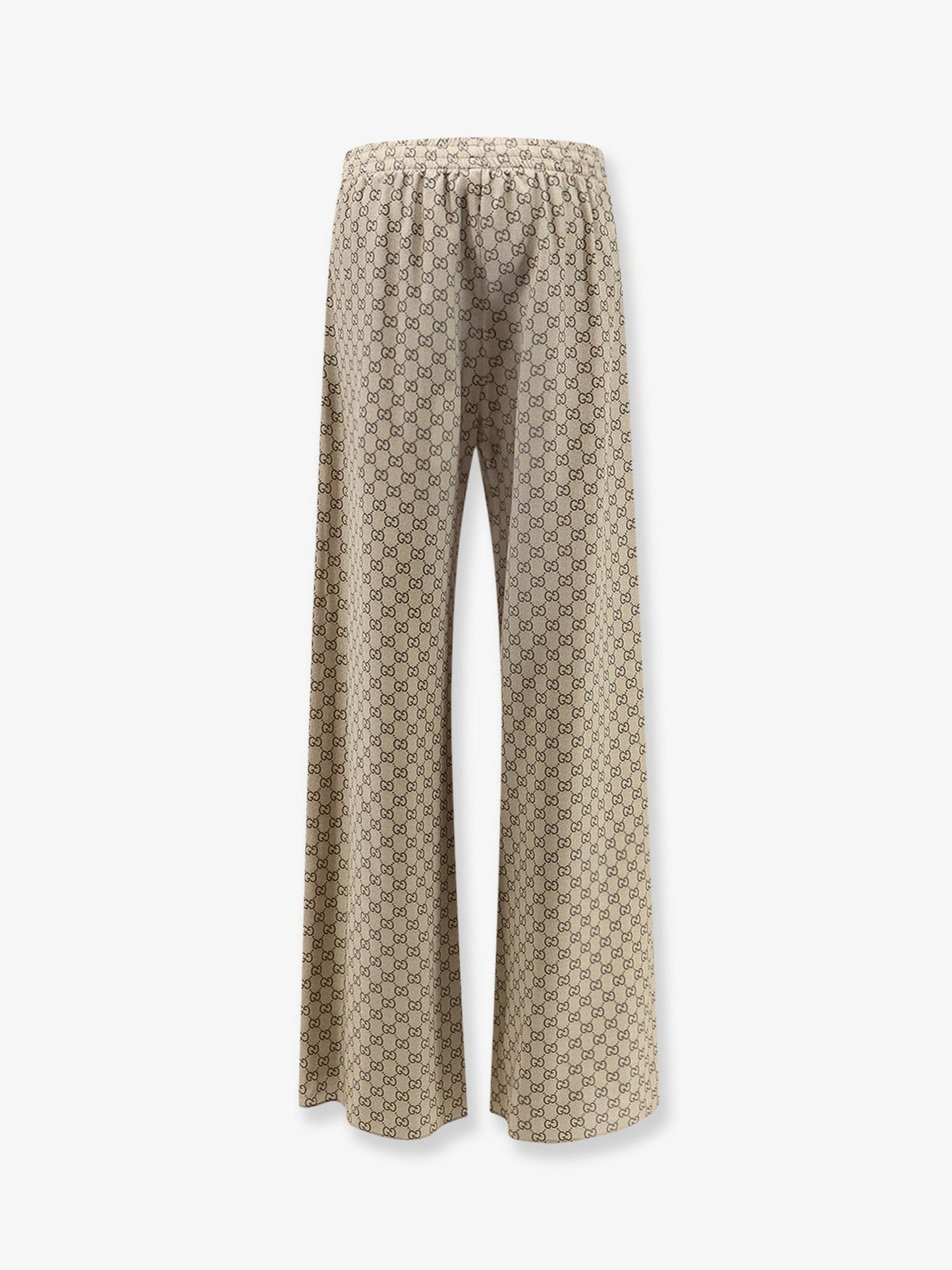 Gucci Women Gucci Primavera Silk Trousers With Gg Print GUCCI