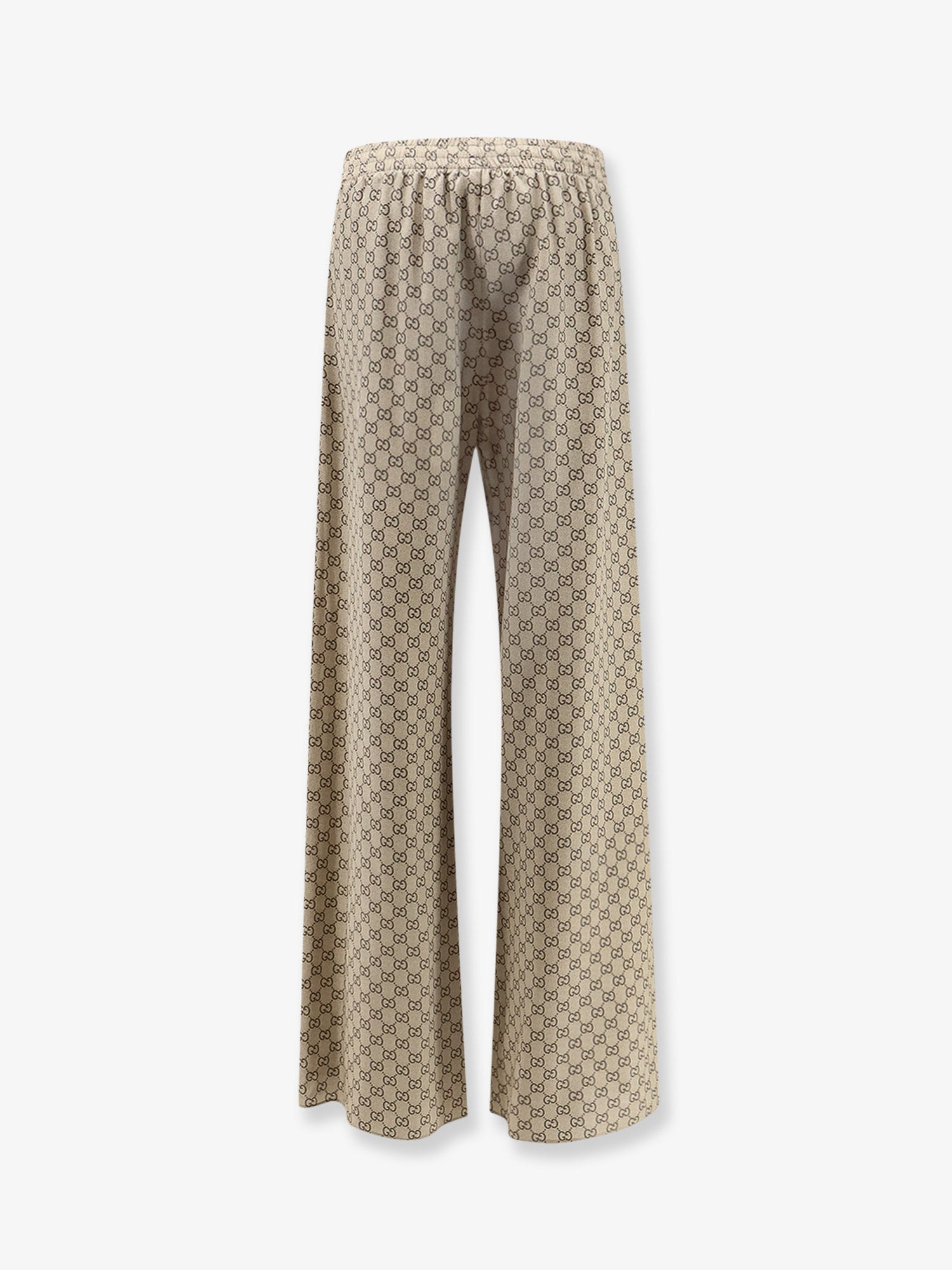 Gucci Women Gucci Primavera Silk Trousers With Gg Print GUCCI