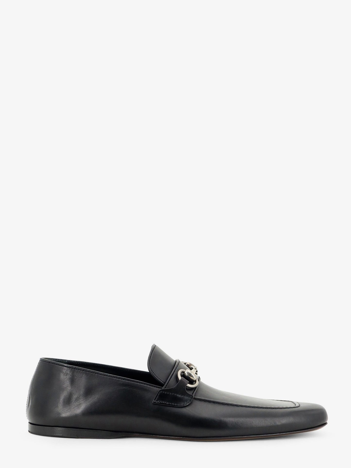 Gucci Men Leather Loafers With Metal Horsebit GUCCI