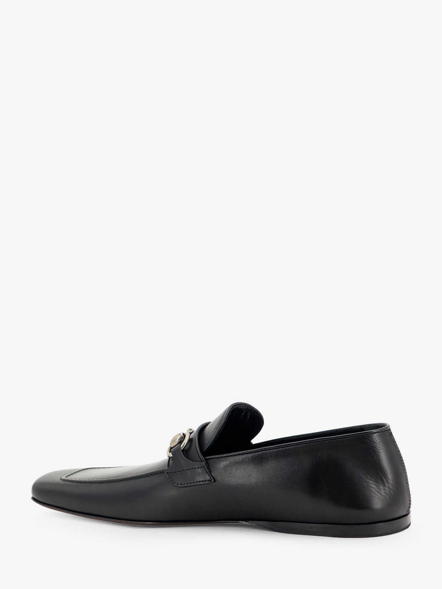 Gucci Men Leather Loafers With Metal Horsebit GUCCI