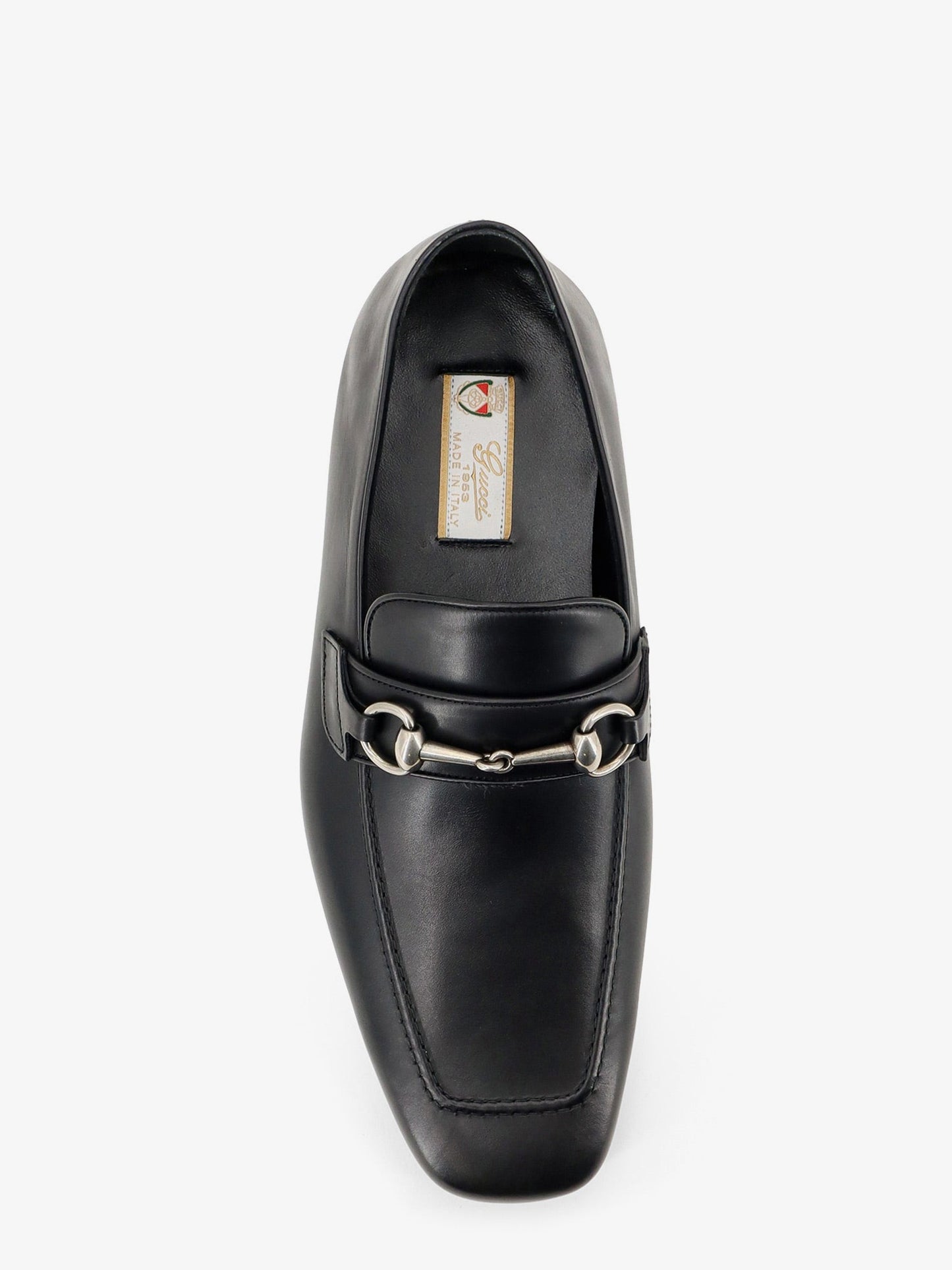 Gucci Men Leather Loafers With Metal Horsebit GUCCI