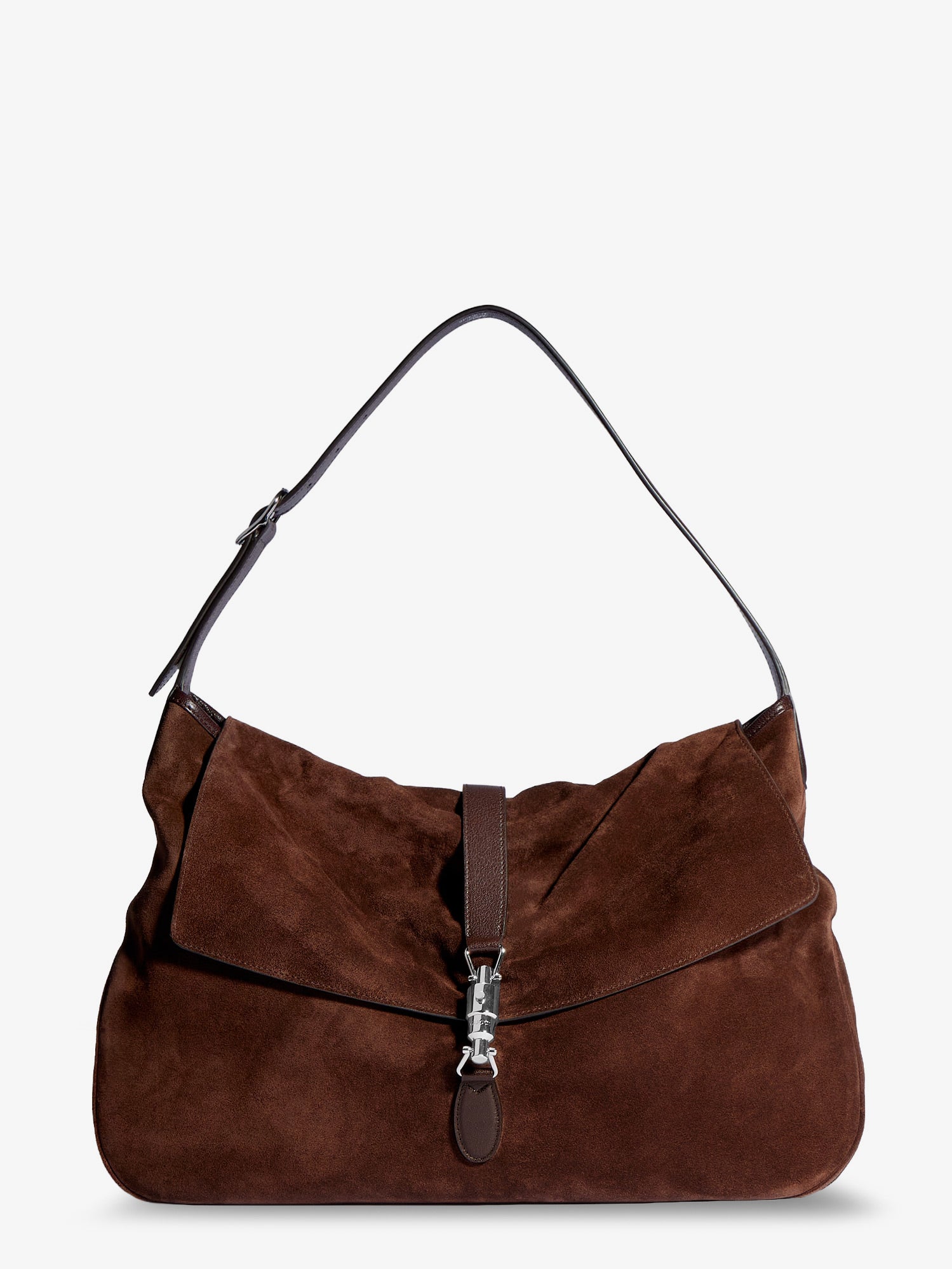 Gucci Men Jackie Flap Suede Shoulder Bag GUCCI