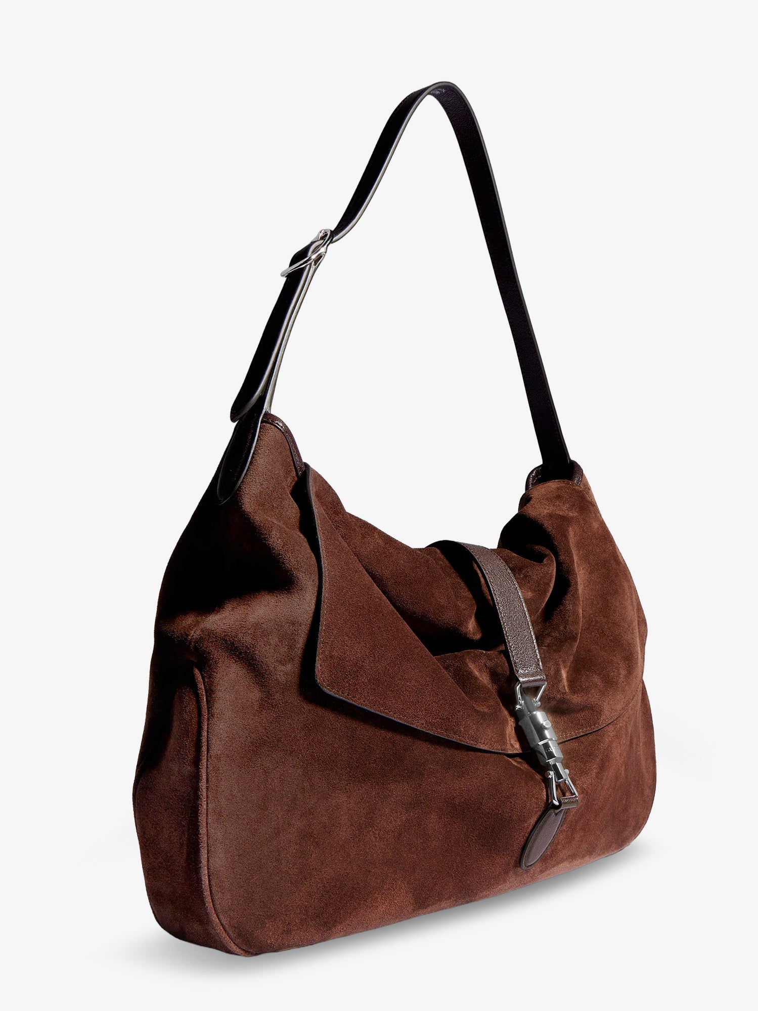 Gucci Men Jackie Flap Suede Shoulder Bag GUCCI
