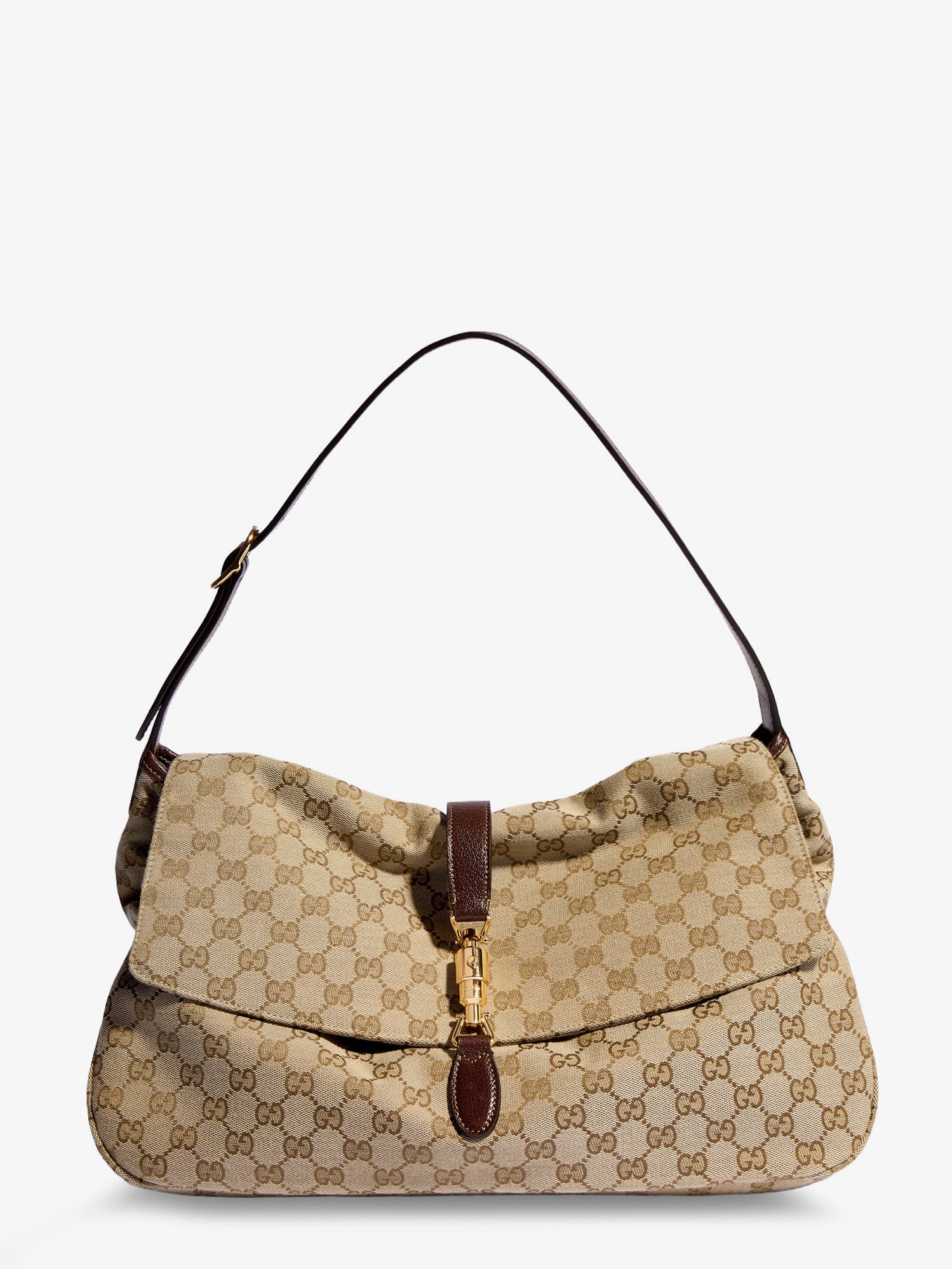 Gucci Men Jackie Flap Gg Canvas Shouder Bag GUCCI