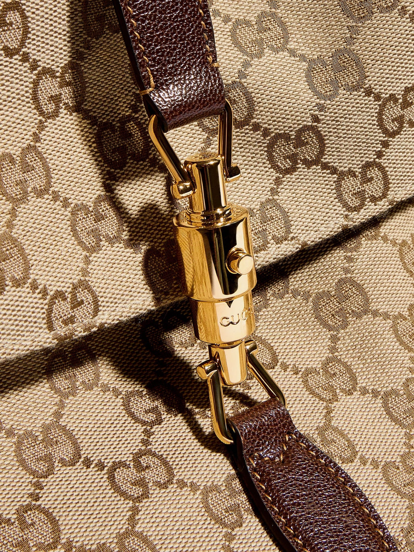 Gucci Men Jackie Flap Gg Canvas Shouder Bag GUCCI