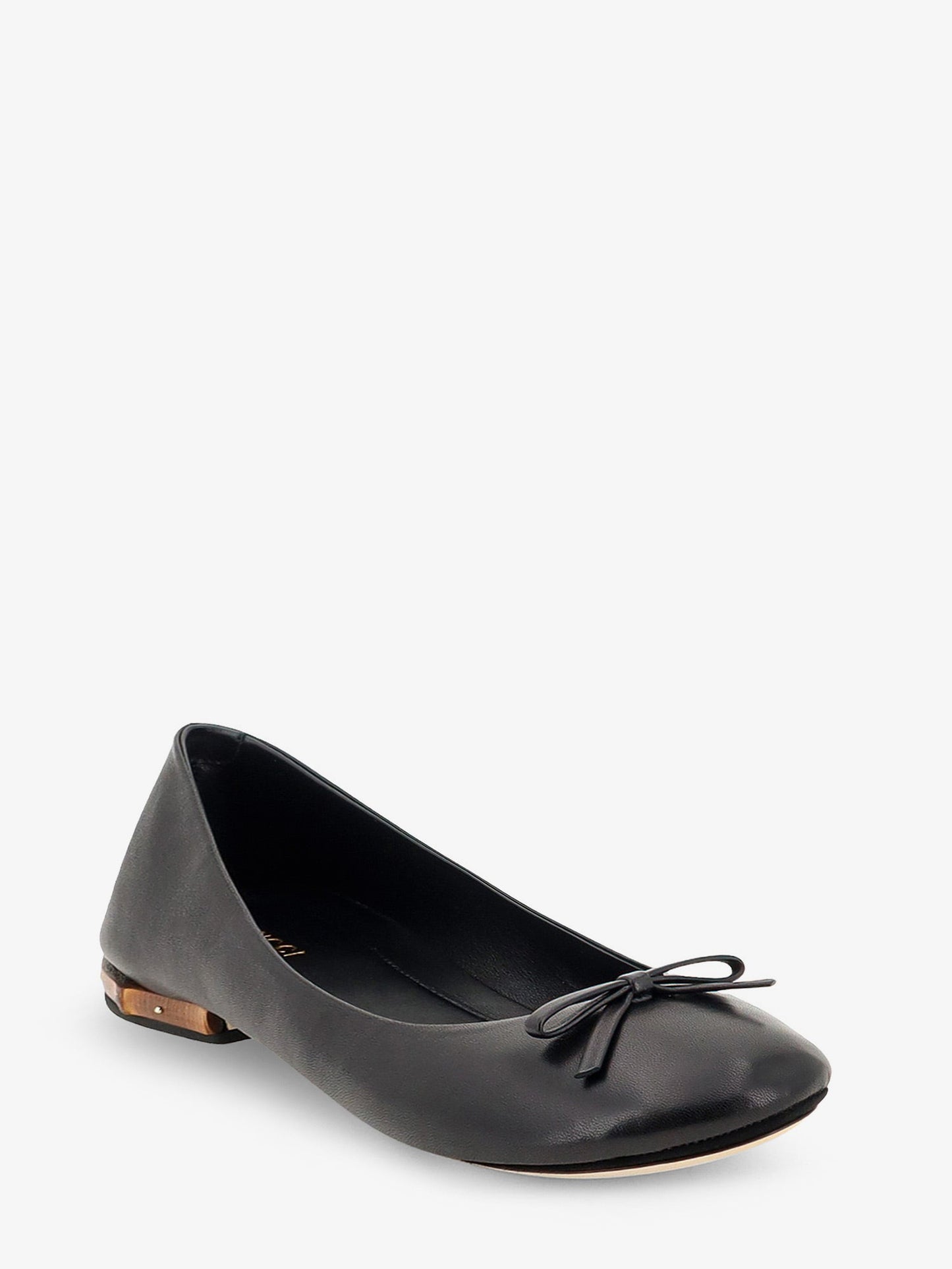 Gucci Women Leather And Bamboo Ballrinas GUCCI